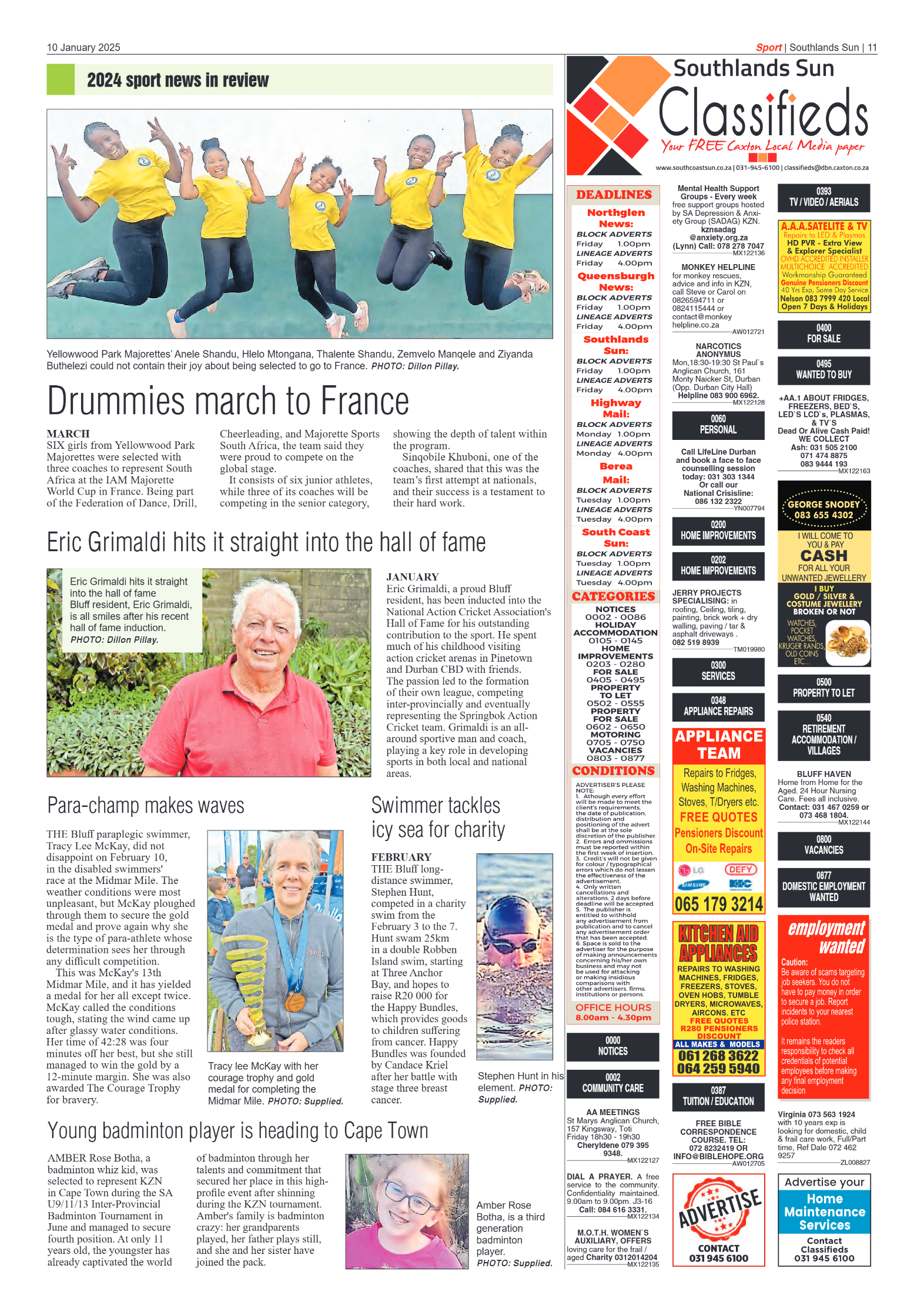 Southlands Sun 10 January 2025 page 11
