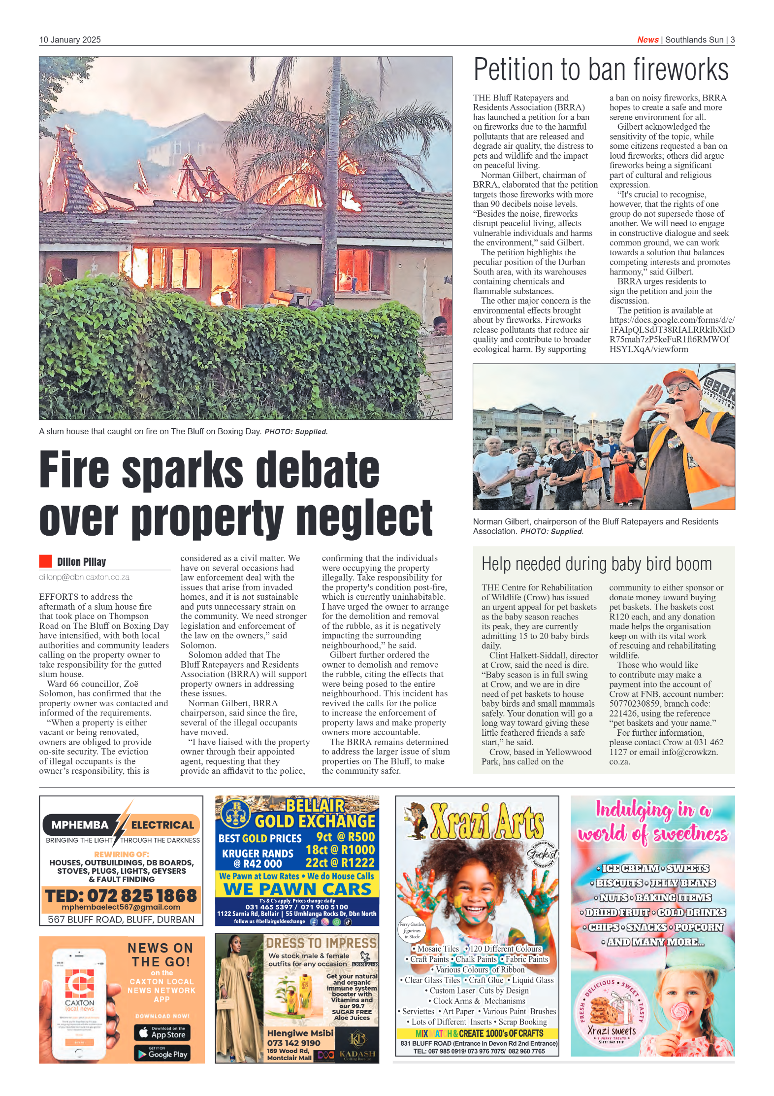 Southlands Sun 10 January 2025 page 3
