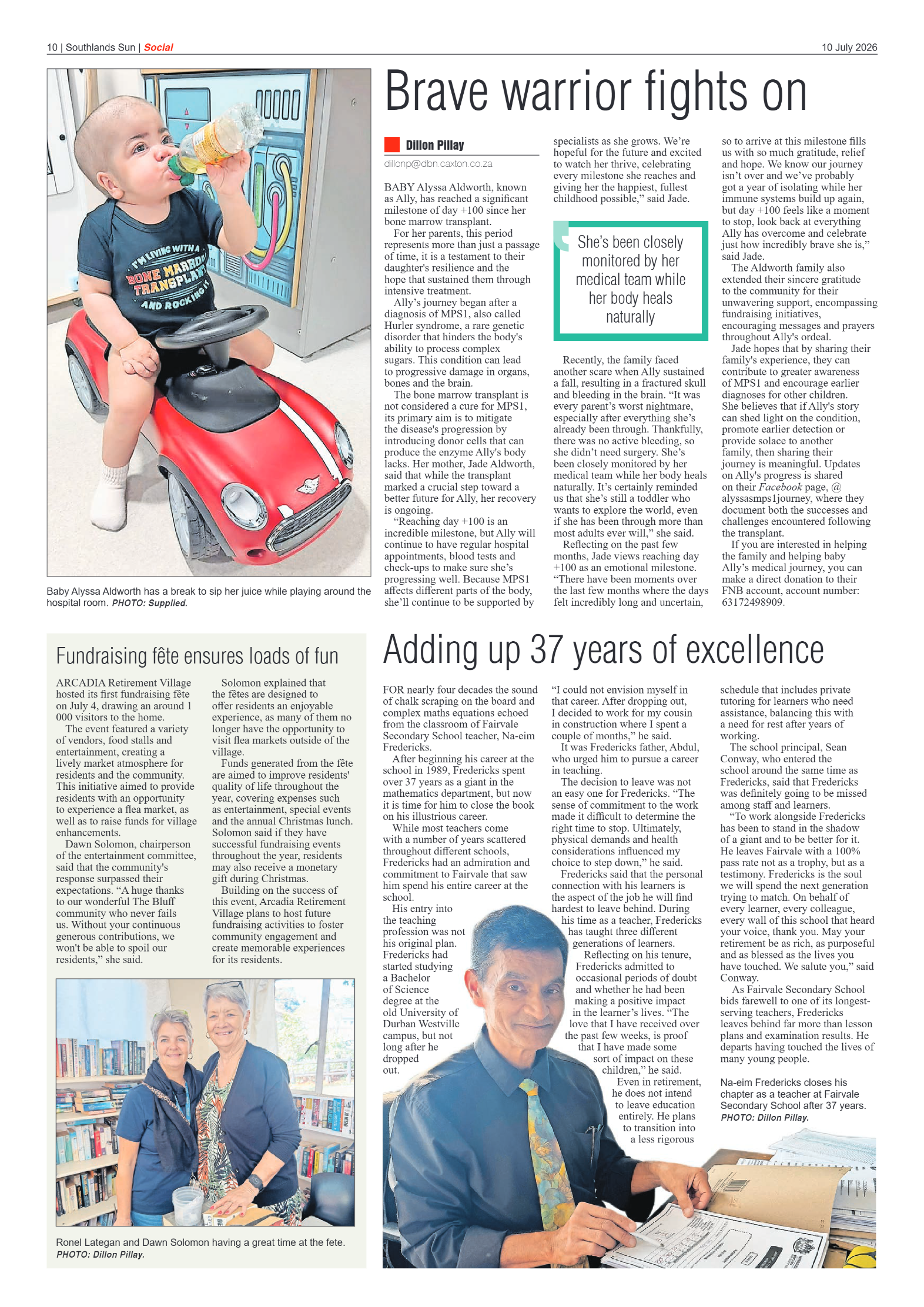 Southlands Sun 10 July 2026 page 10