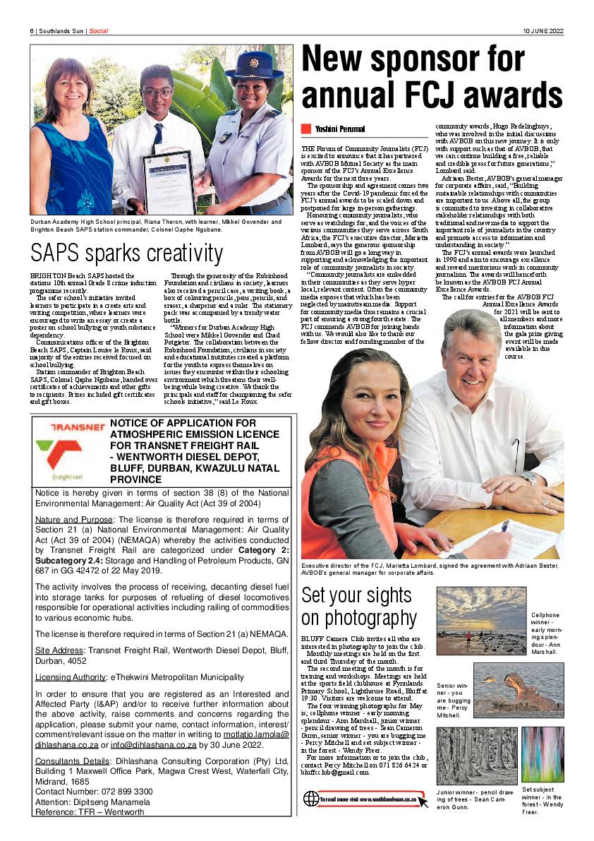 Southlands Sun 10 June 2022 page 6