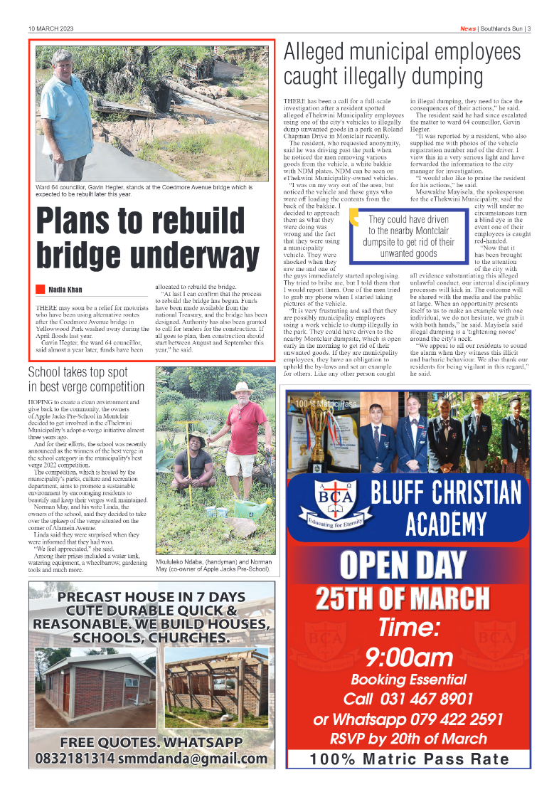 Southlands Sun 10 March 2023 page 3