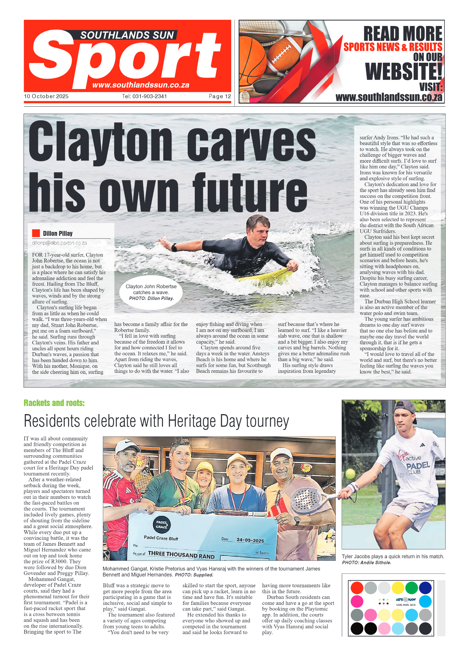 Southlands Sun 10 October 2025 page 12