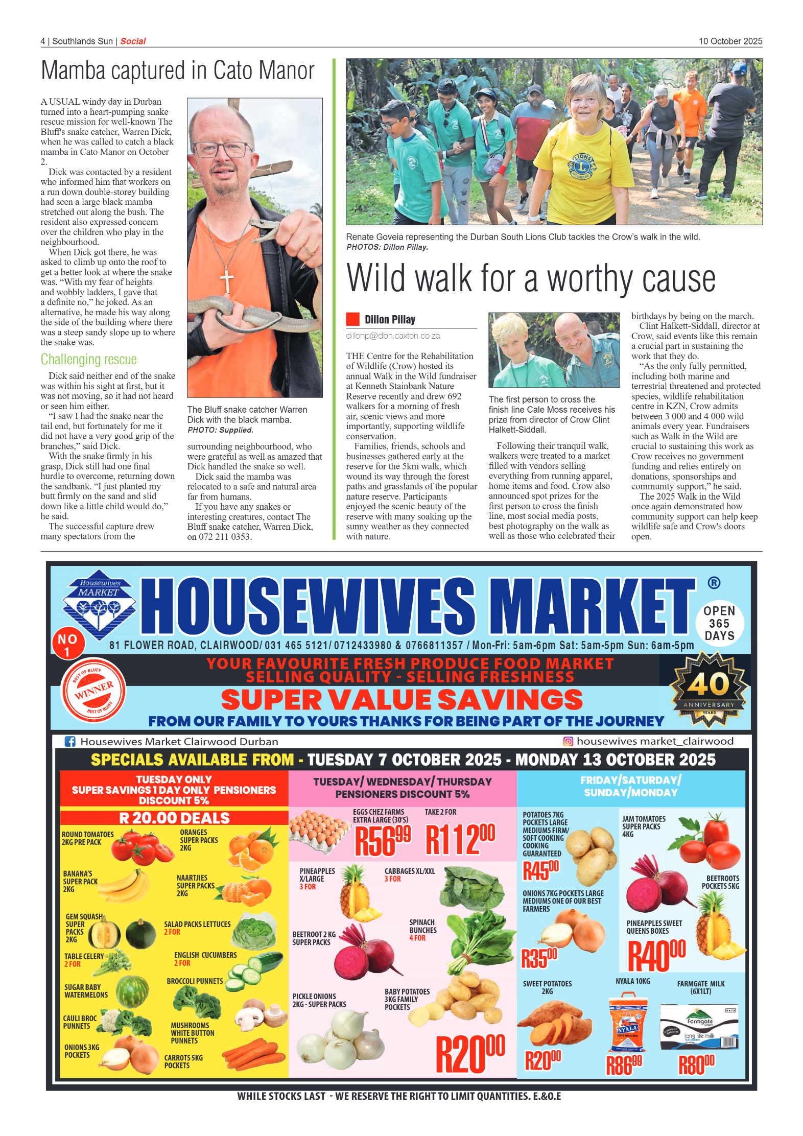 Southlands Sun 10 October 2025 page 4