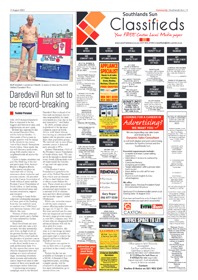 Southlands Sun 11 August 2023 page 11