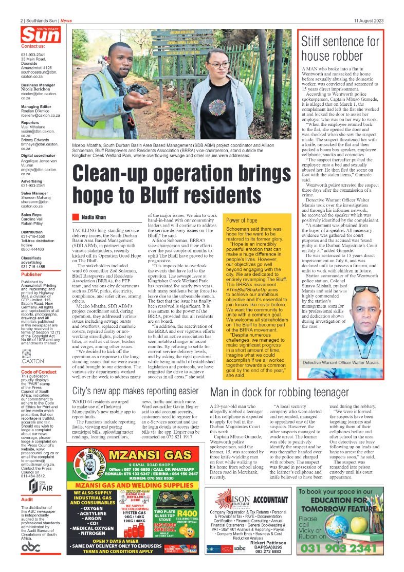 Southlands Sun 11 August 2023 page 2
