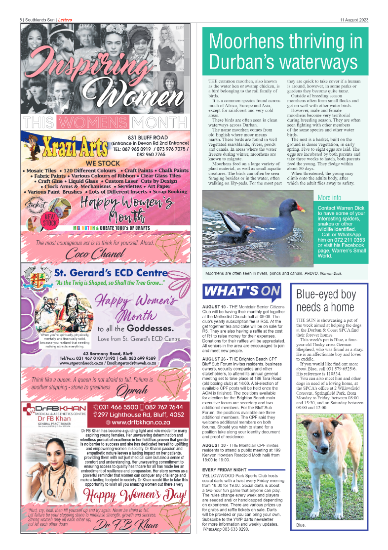 Southlands Sun 11 August 2023 page 8