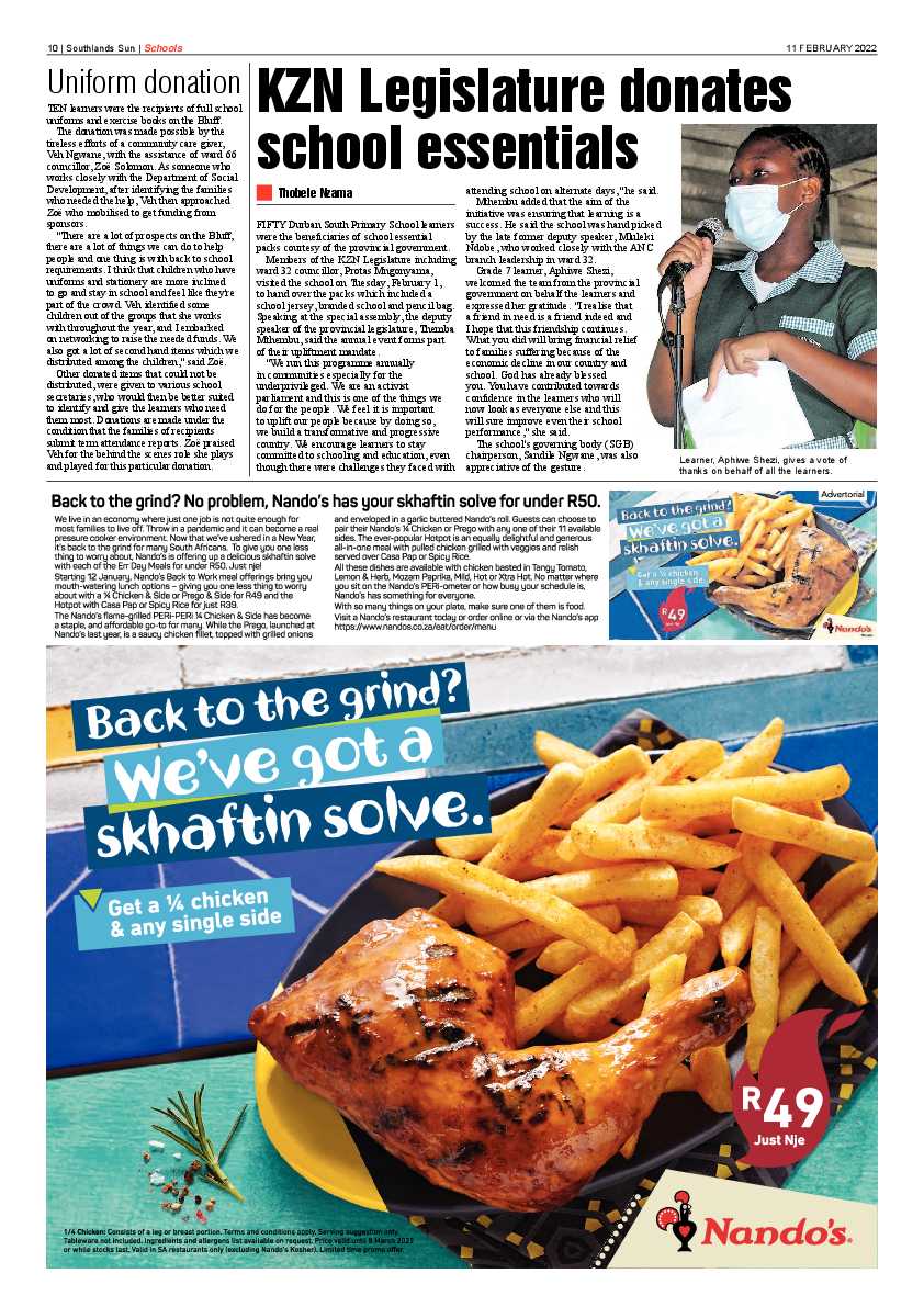 Southlands Sun 11 February 2022 page 10