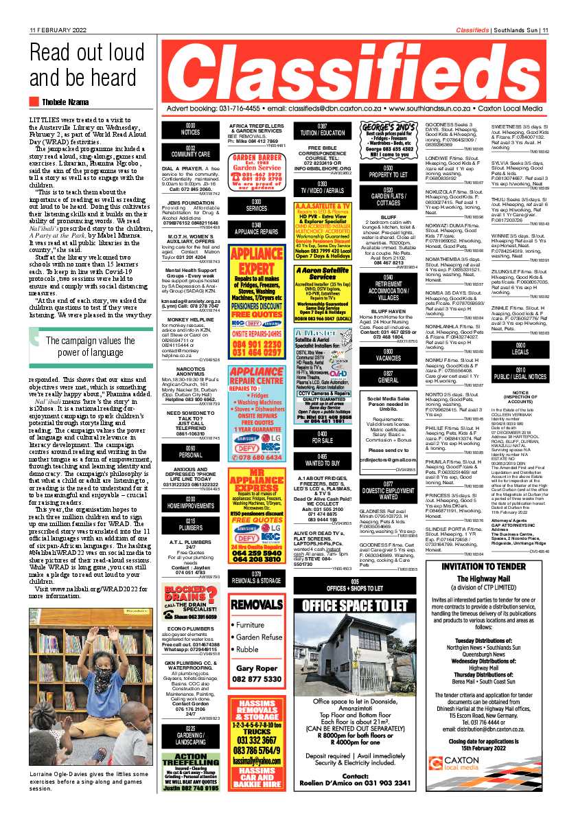 Southlands Sun 11 February 2022 page 11