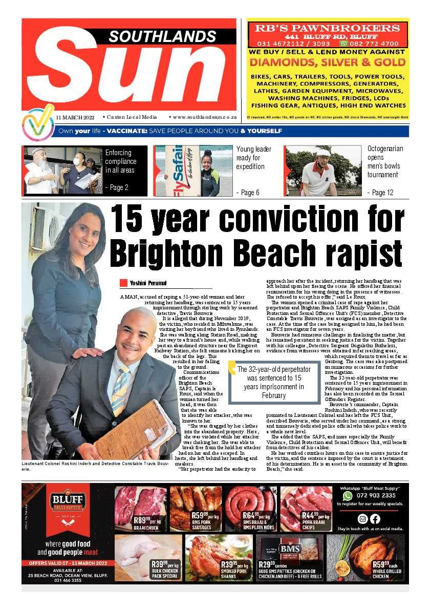 Southlands Sun 11 March 2022 page 1