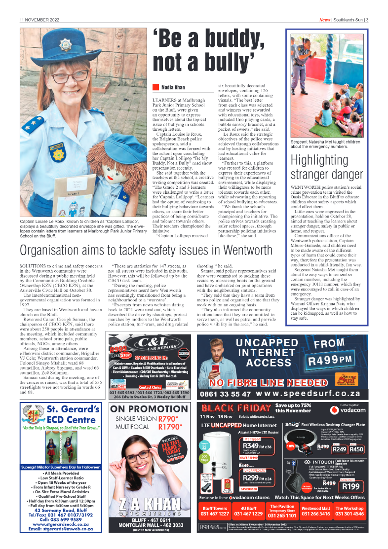 Southlands Sun 11 November 2022 page 3