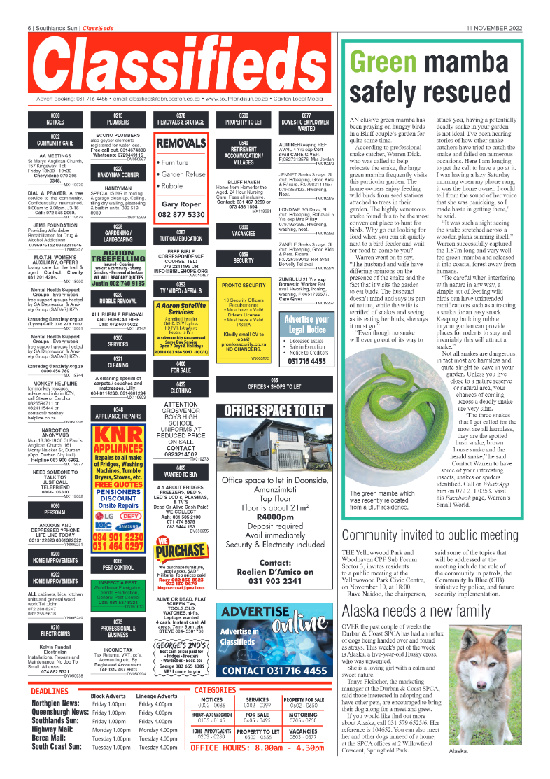 Southlands Sun 11 November 2022 page 6