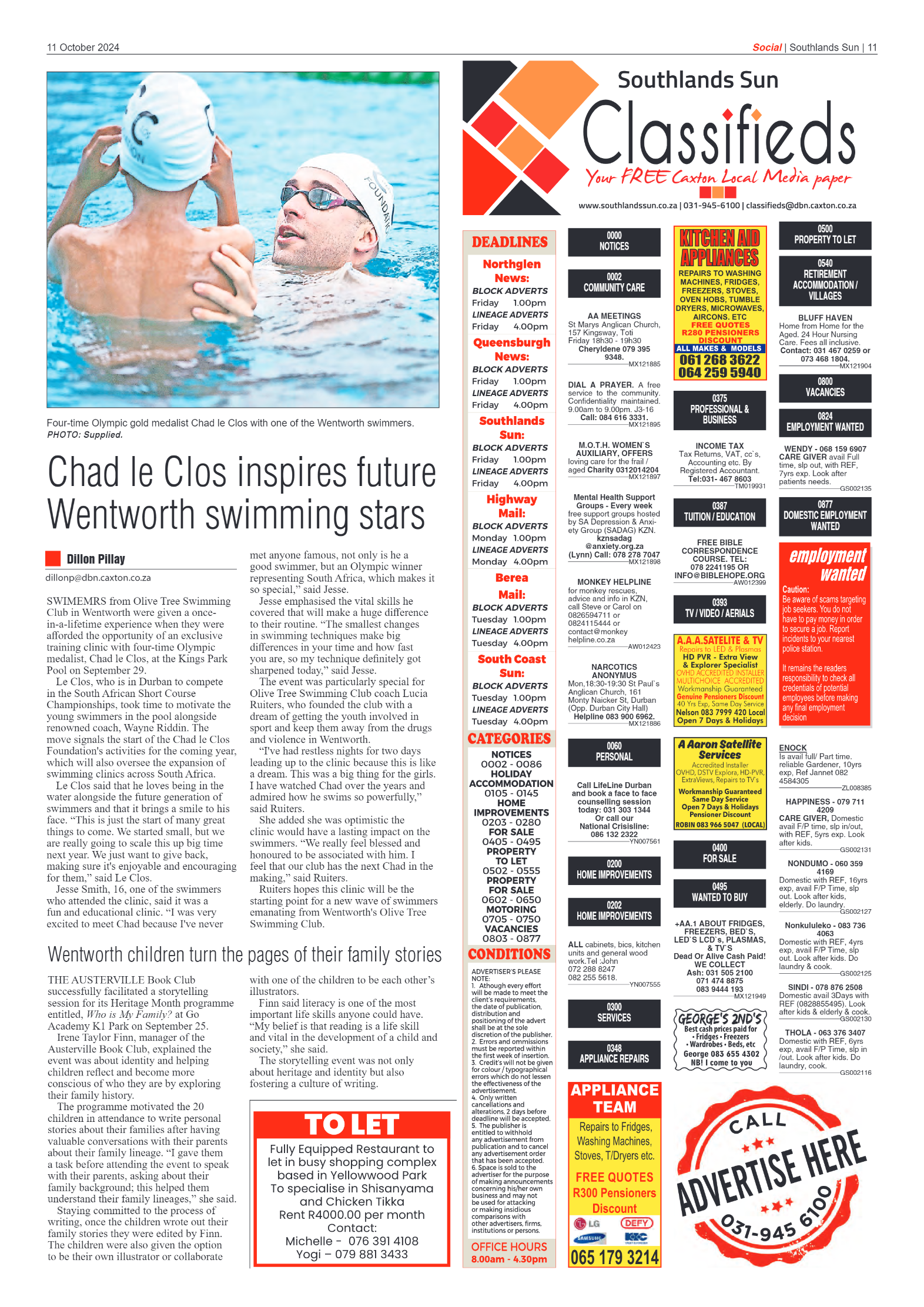 Southlands Sun 11 October 2024 page 11