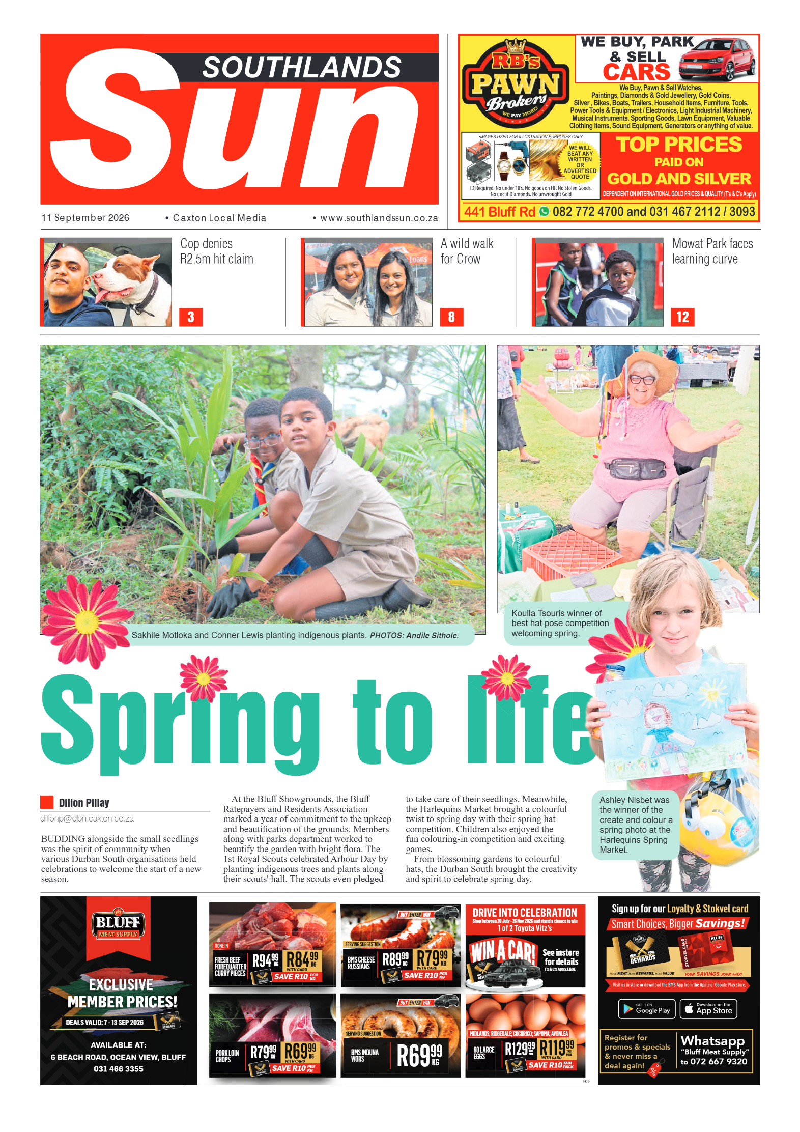 Southlands Sun 11 September 2026 page 1