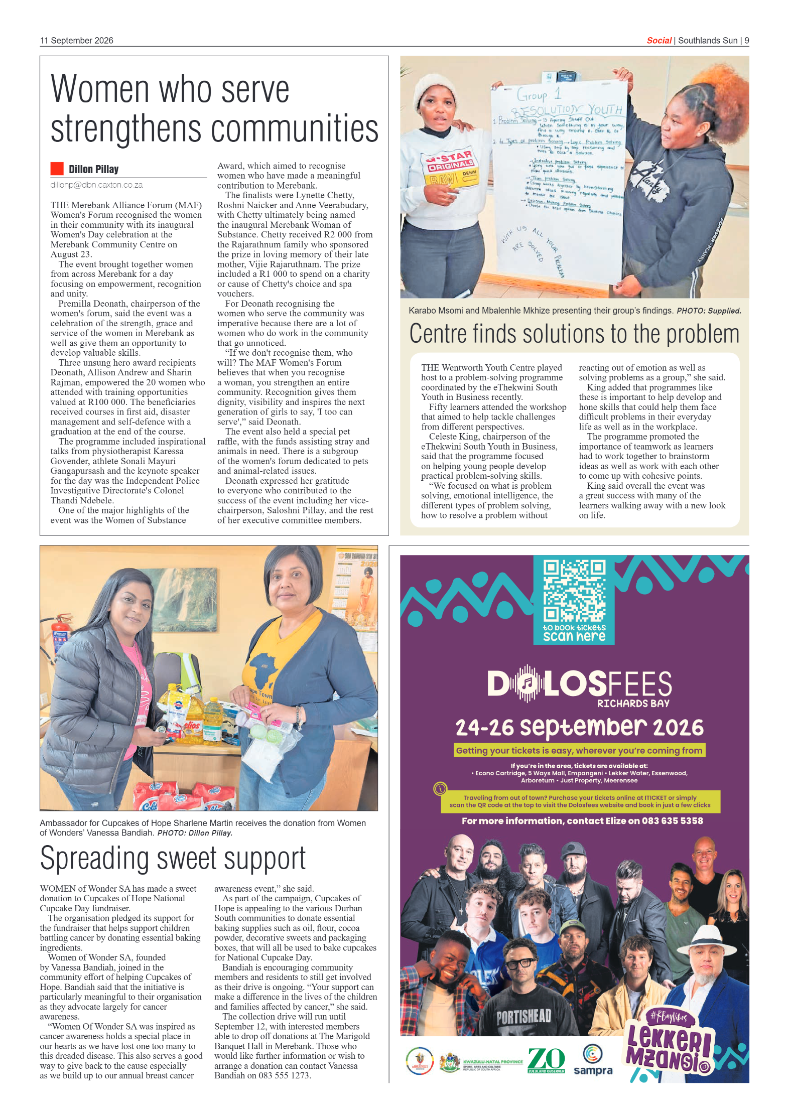 Southlands Sun 11 September 2026 page 9