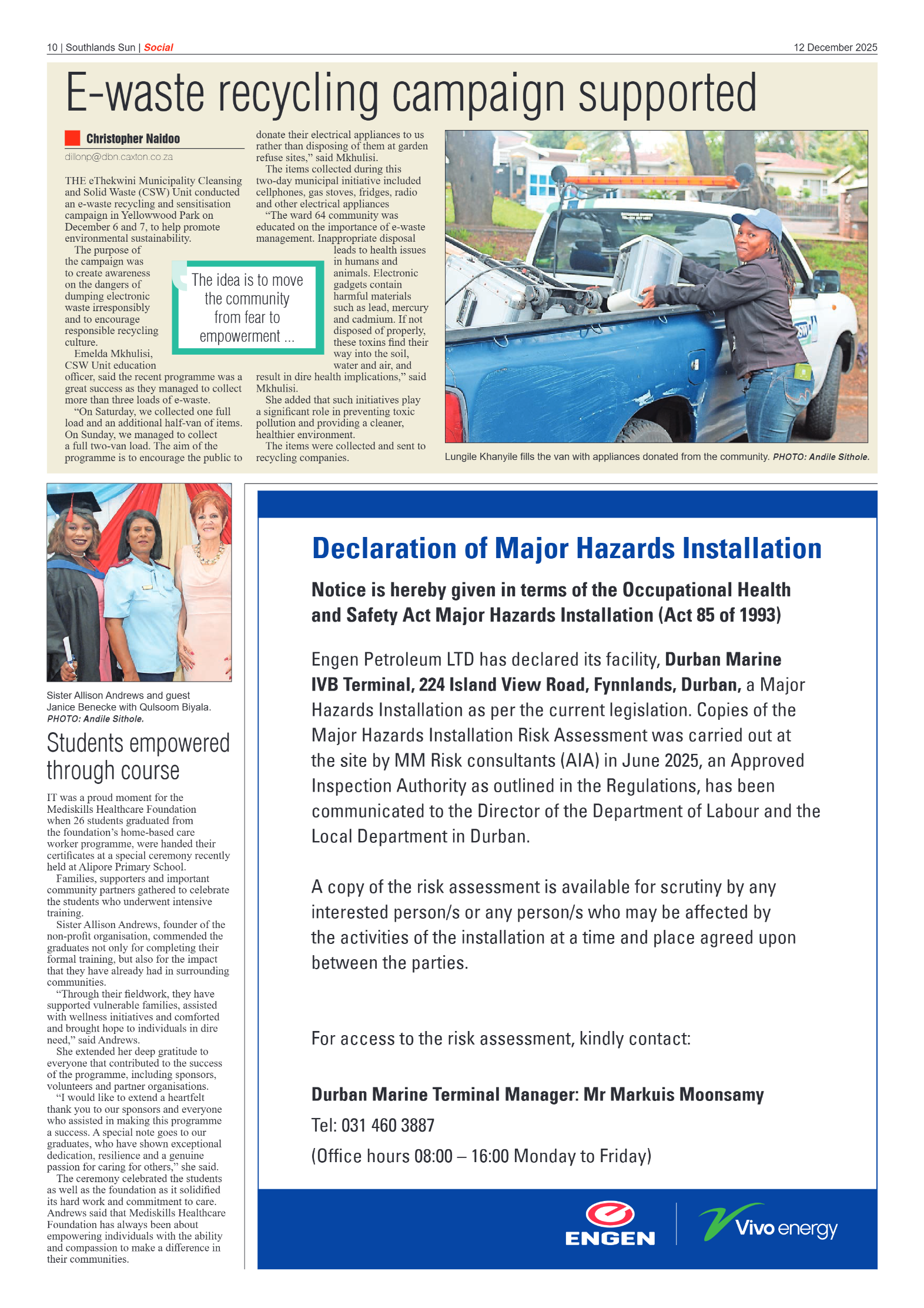 Southlands Sun 12 December 2025 page 10