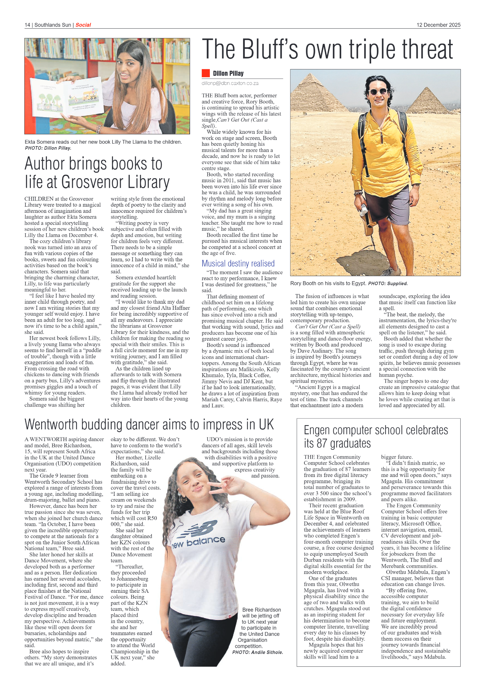 Southlands Sun 12 December 2025 page 14