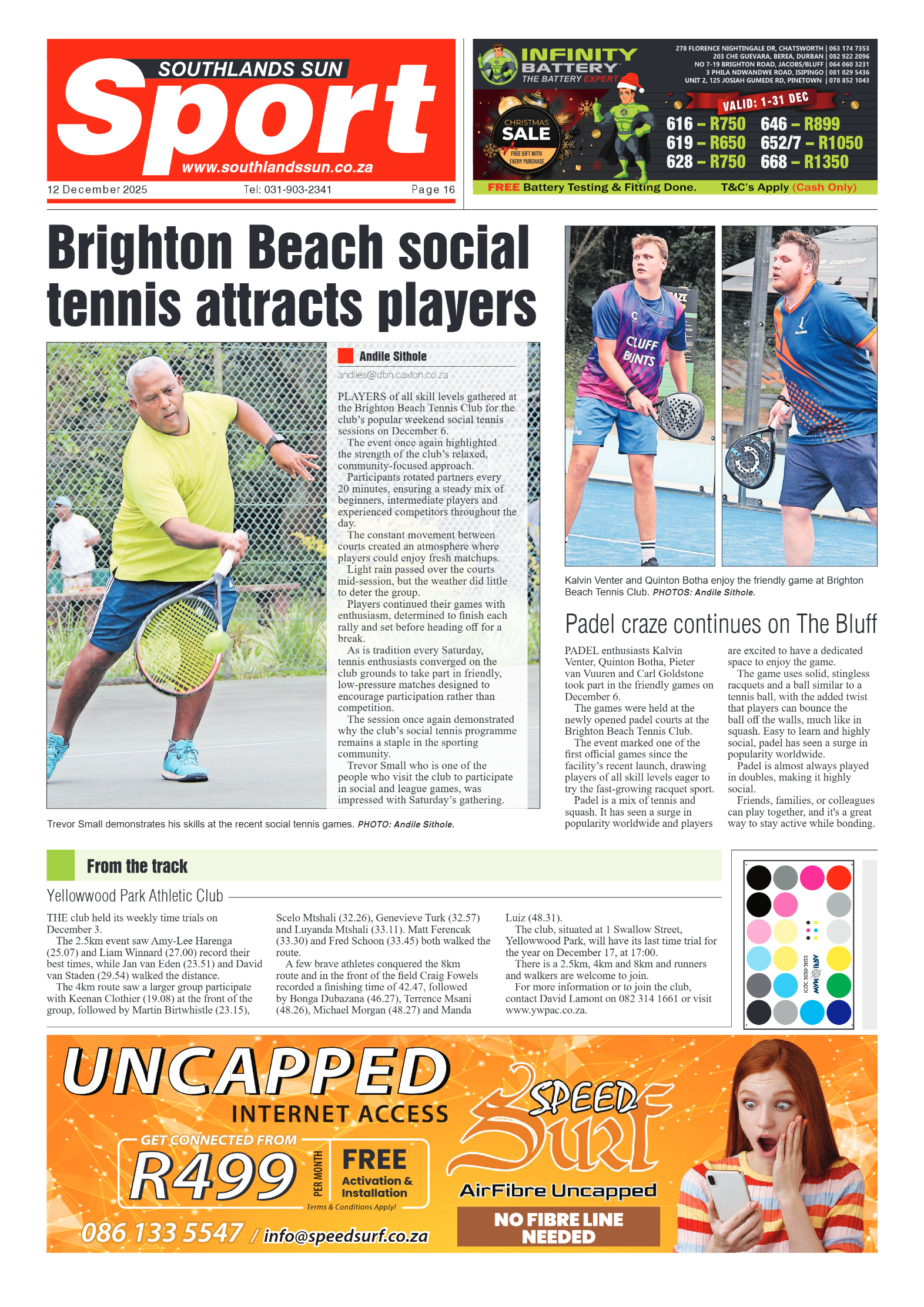 Southlands Sun 12 December 2025 page 16