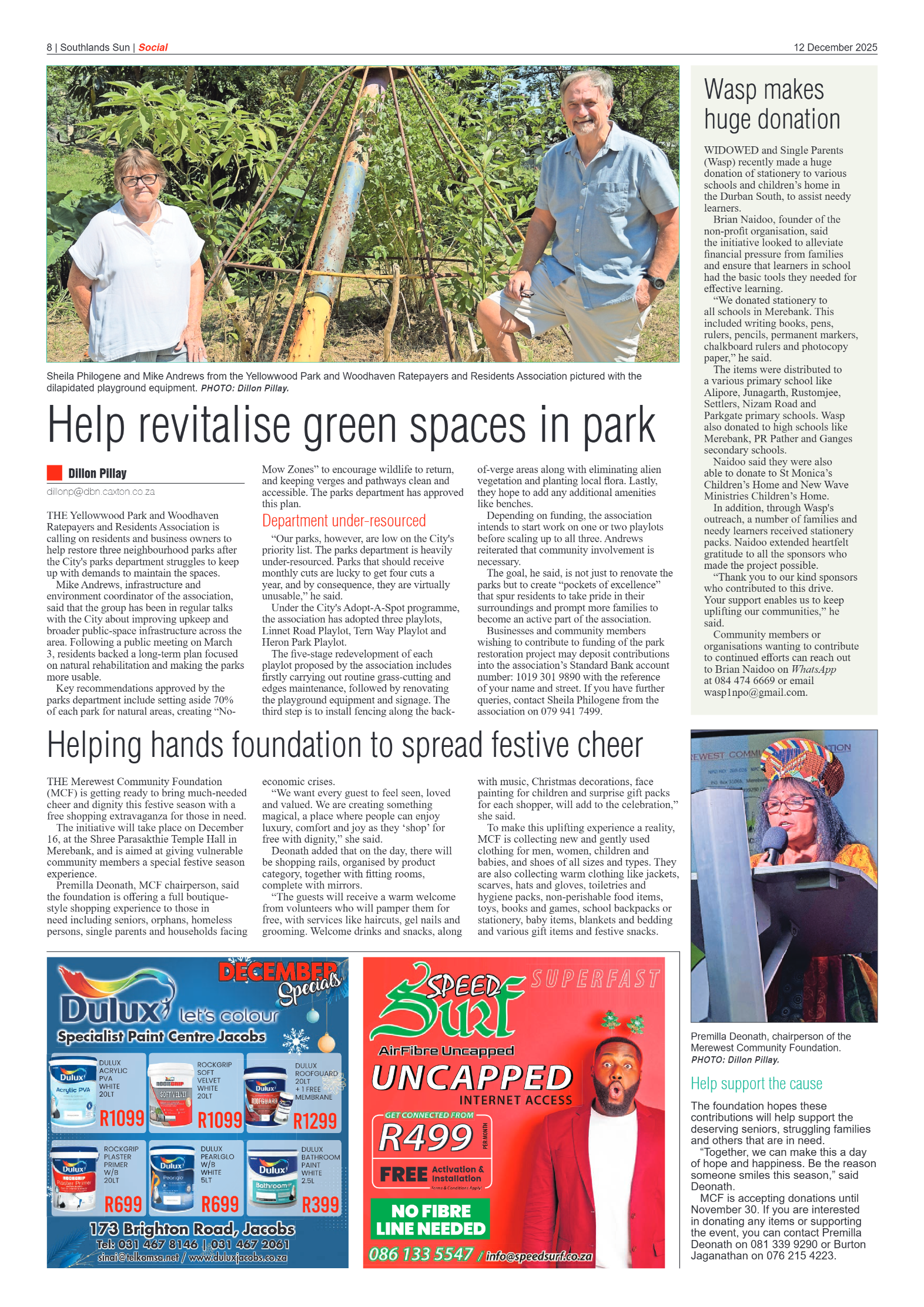 Southlands Sun 12 December 2025 page 8