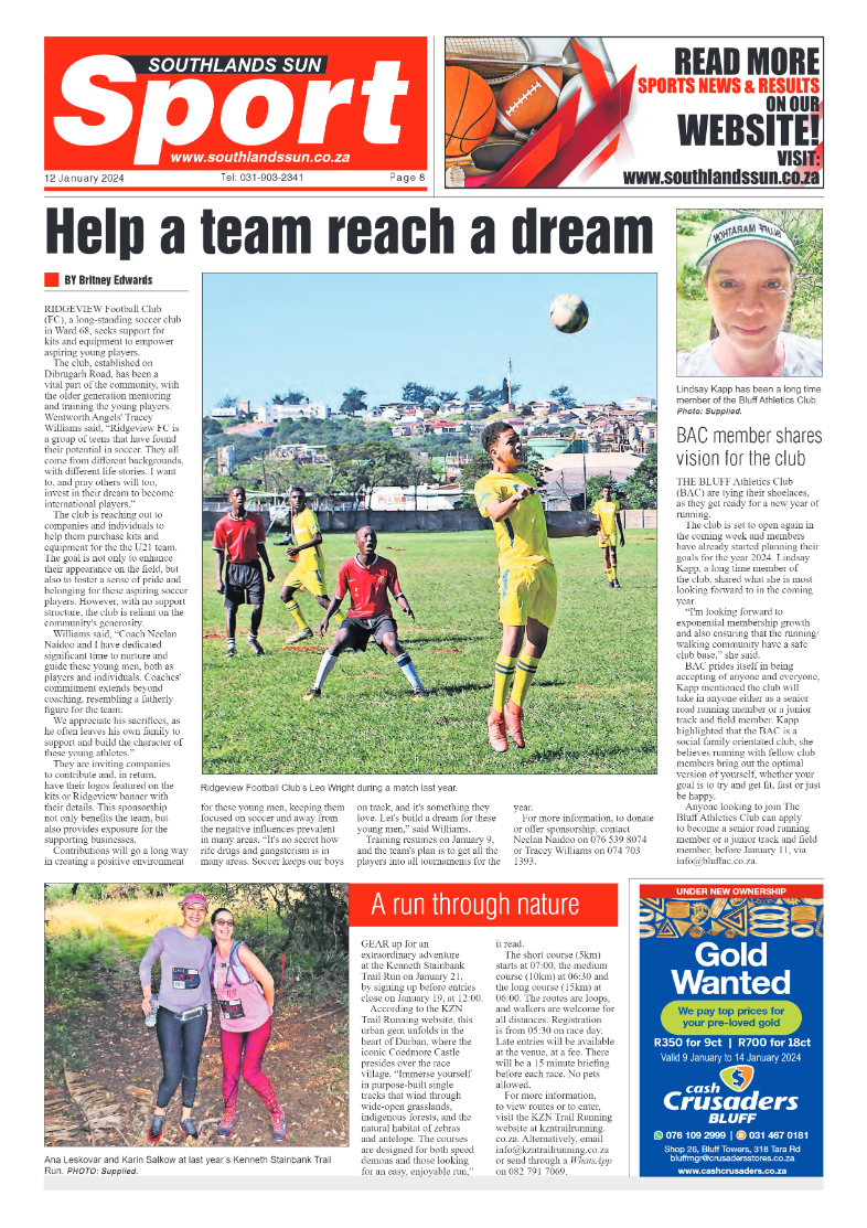 Southlands Sun 12 January 2024 page 8