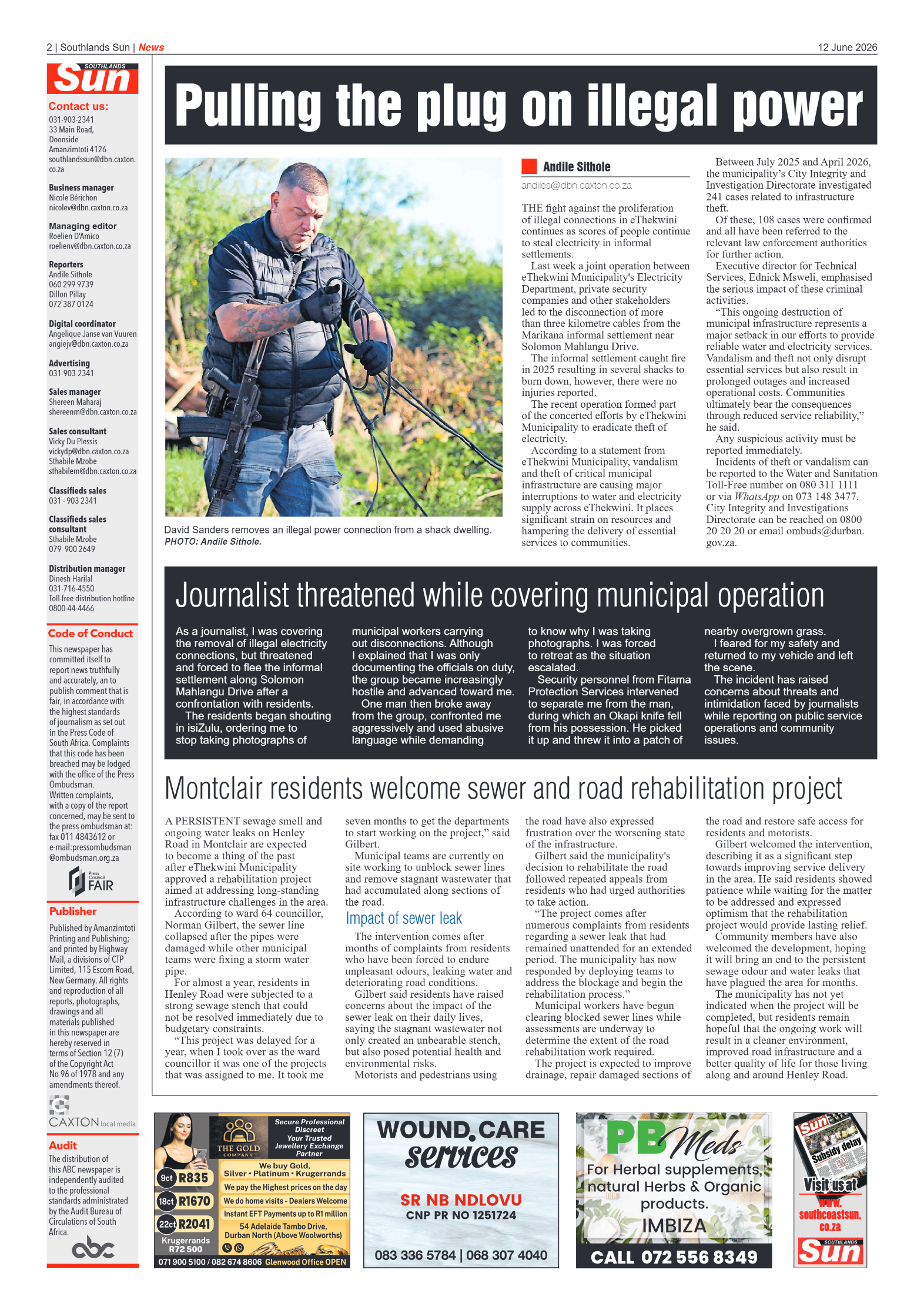 Southlands Sun 12 June 2026 page 2