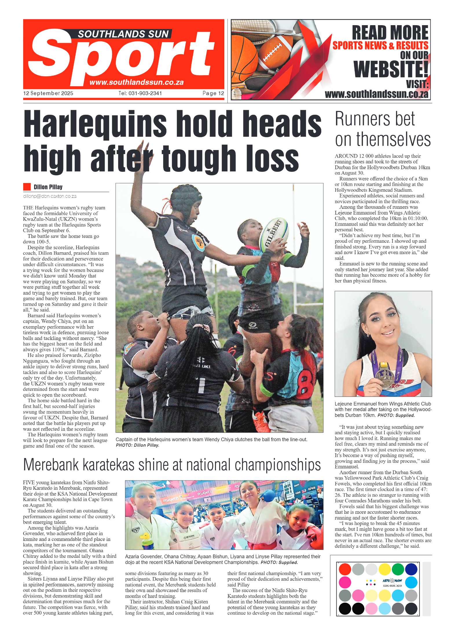 Southlands Sun 12 September 2025 page 12