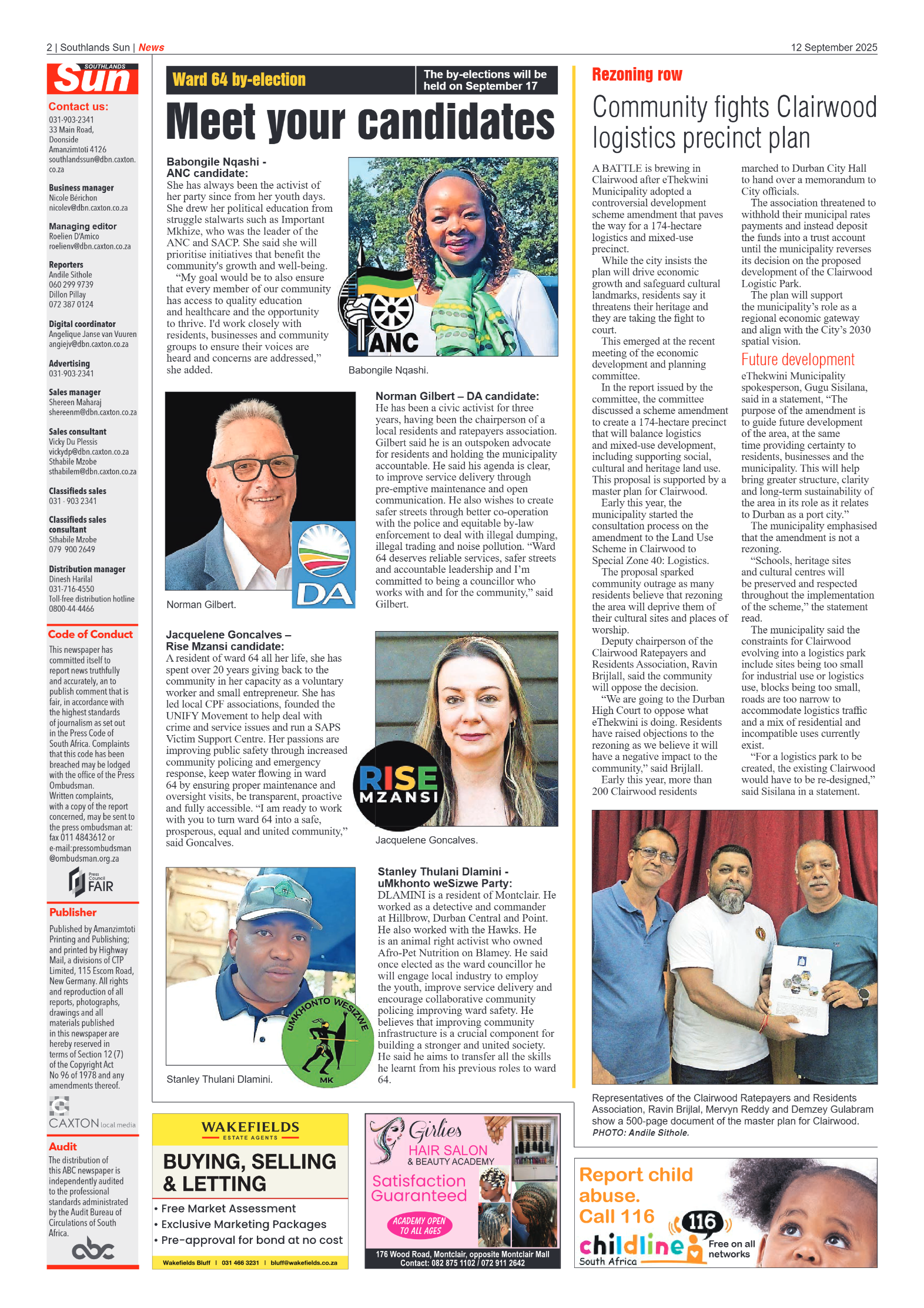 Southlands Sun 12 September 2025 page 2