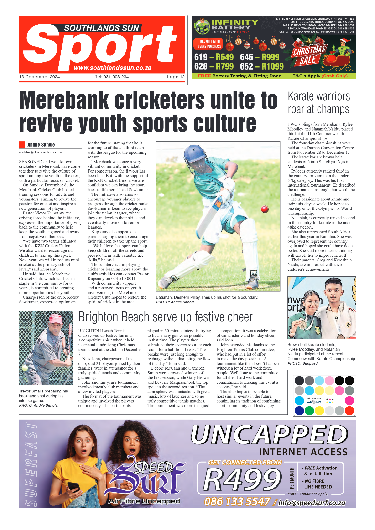 Southlands Sun 13 December 2024 page 12