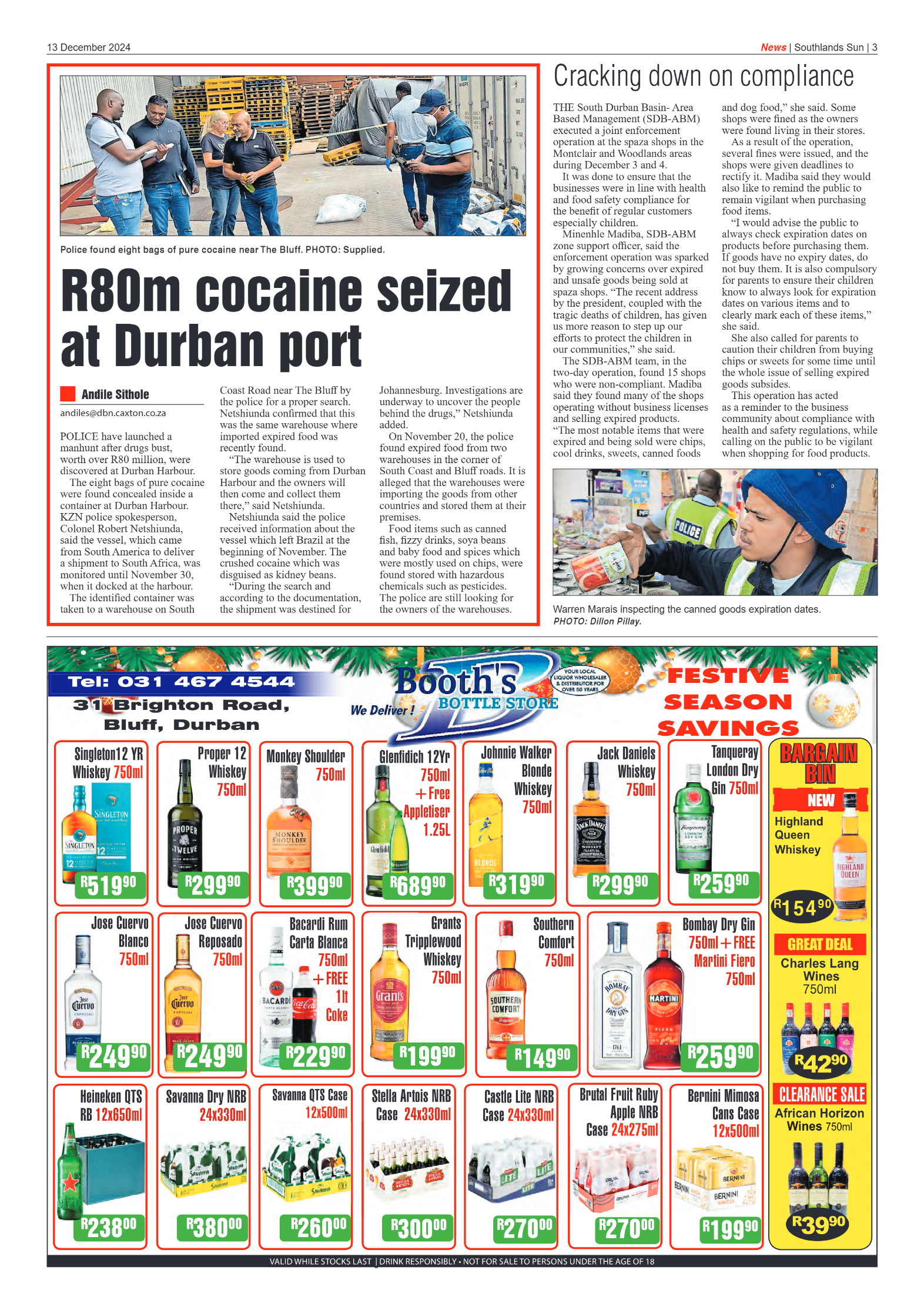 Southlands Sun 13 December 2024 page 3