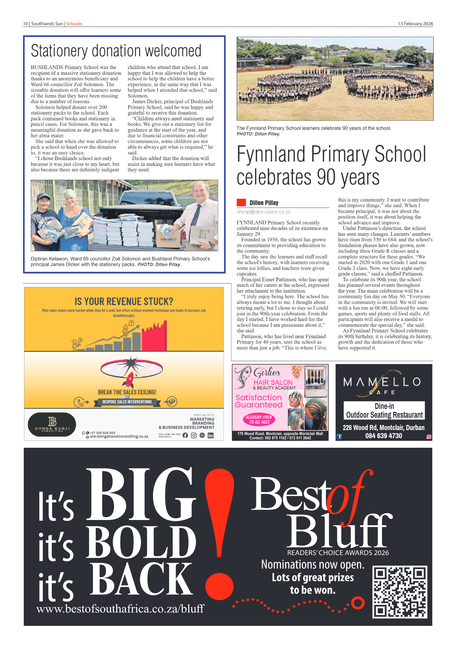 Southlands Sun 13 February 2026 page 10