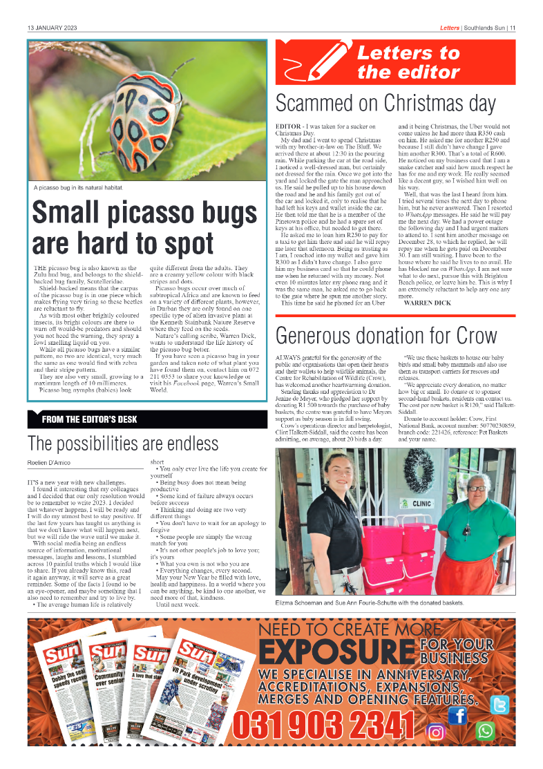 Southlands Sun 13 January 2023 page 11