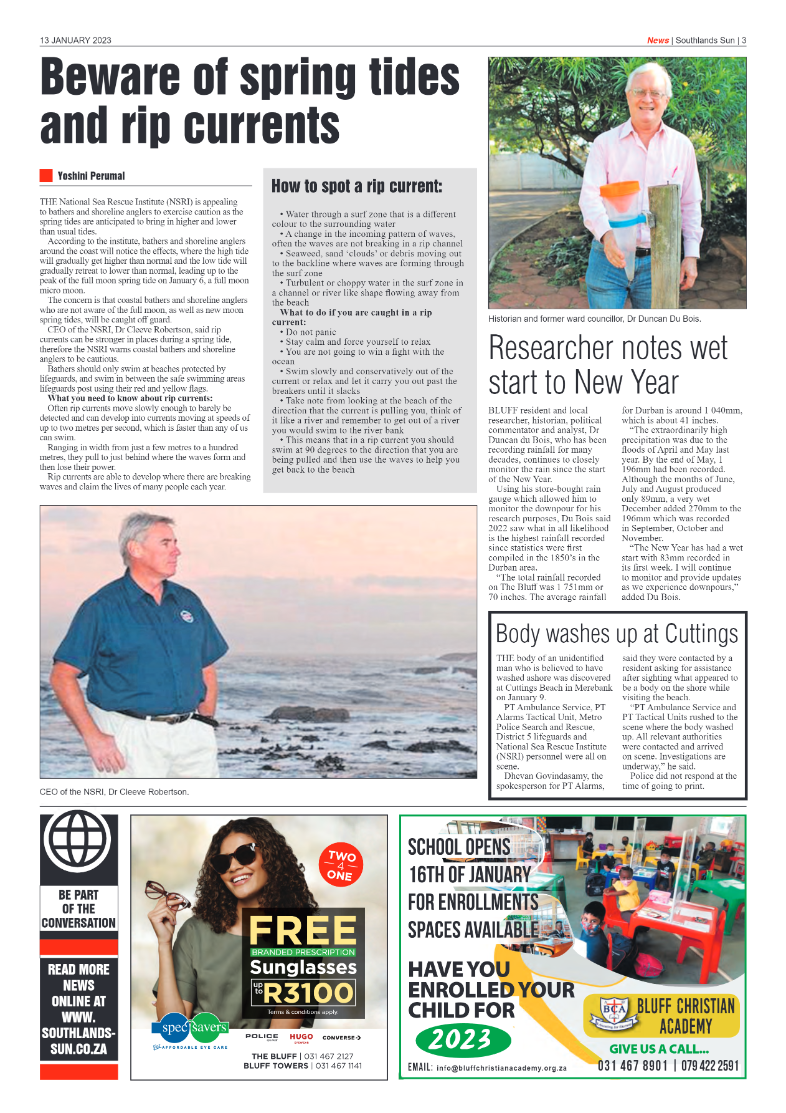 Southlands Sun 13 January 2023 page 3