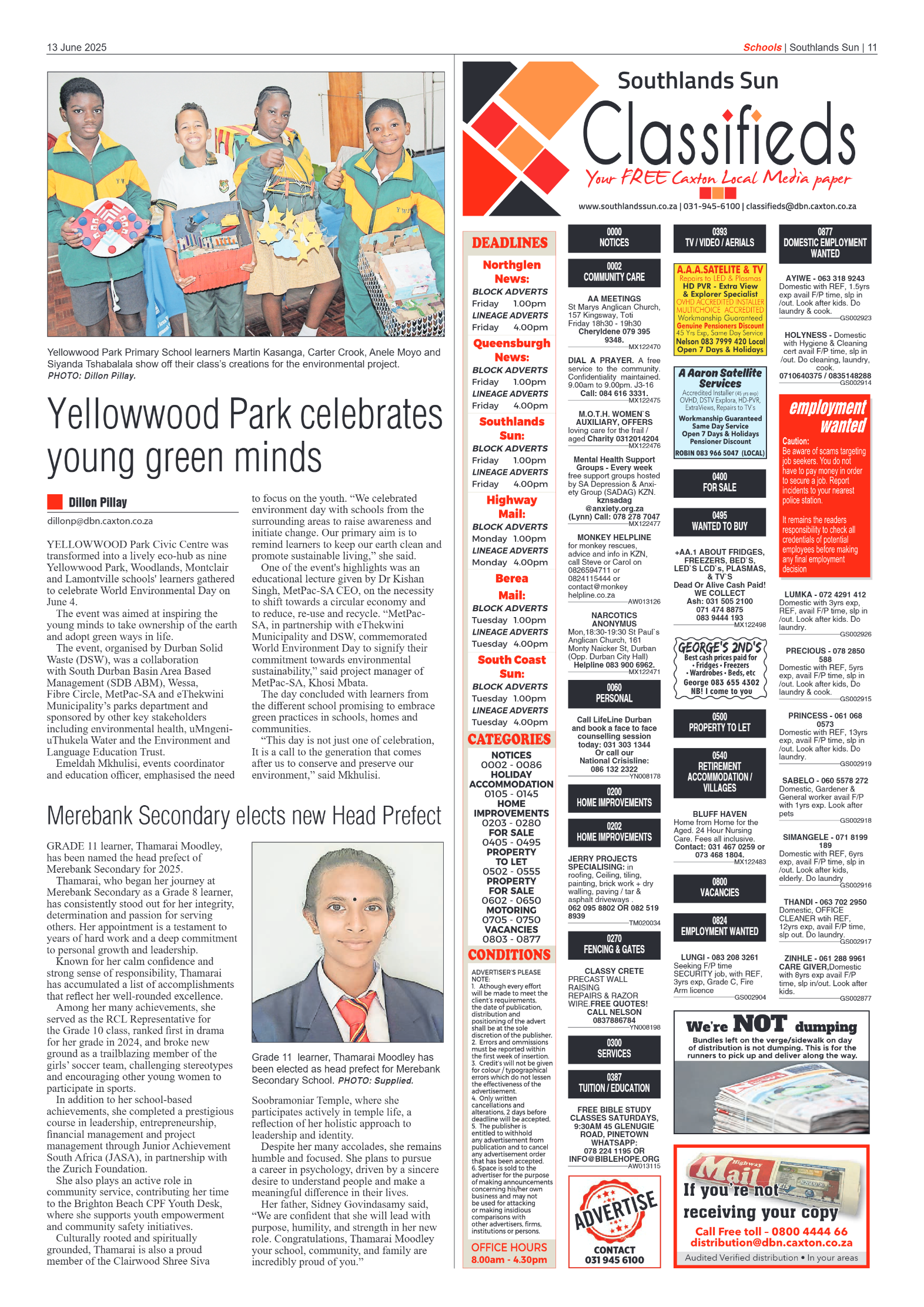 Southlands Sun 13 June 2025 page 11