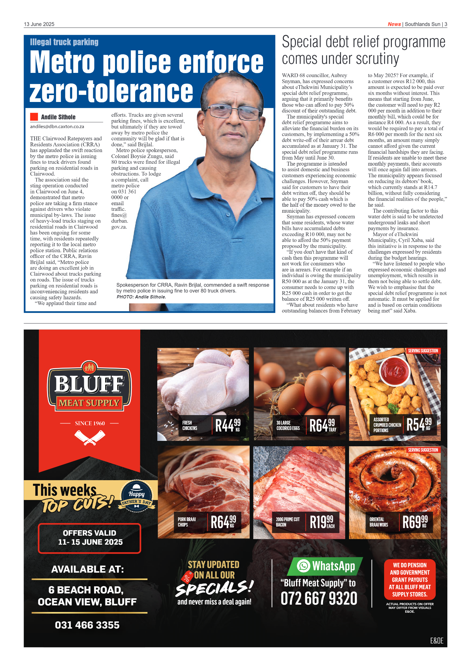 Southlands Sun 13 June 2025 page 3