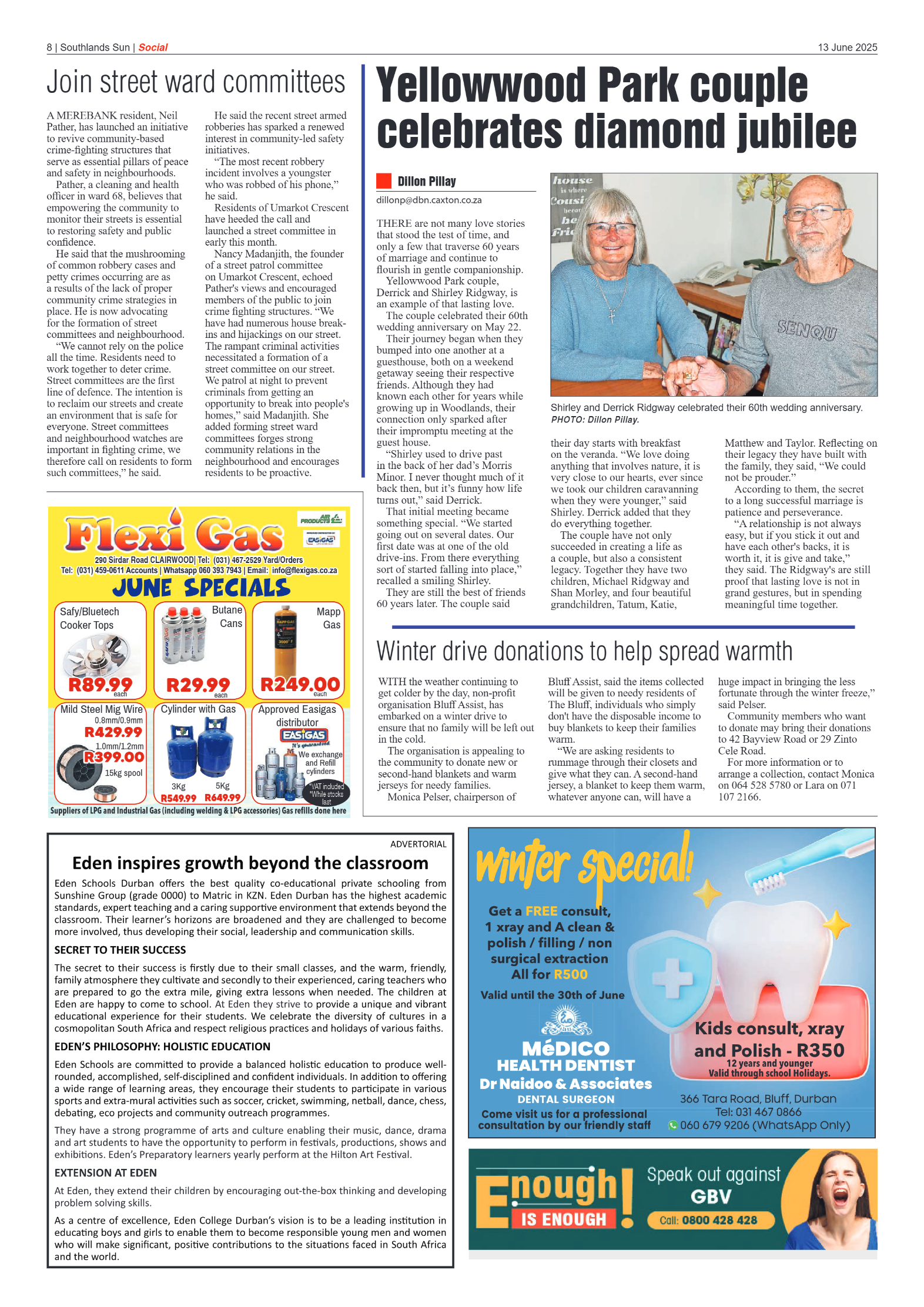 Southlands Sun 13 June 2025 page 8