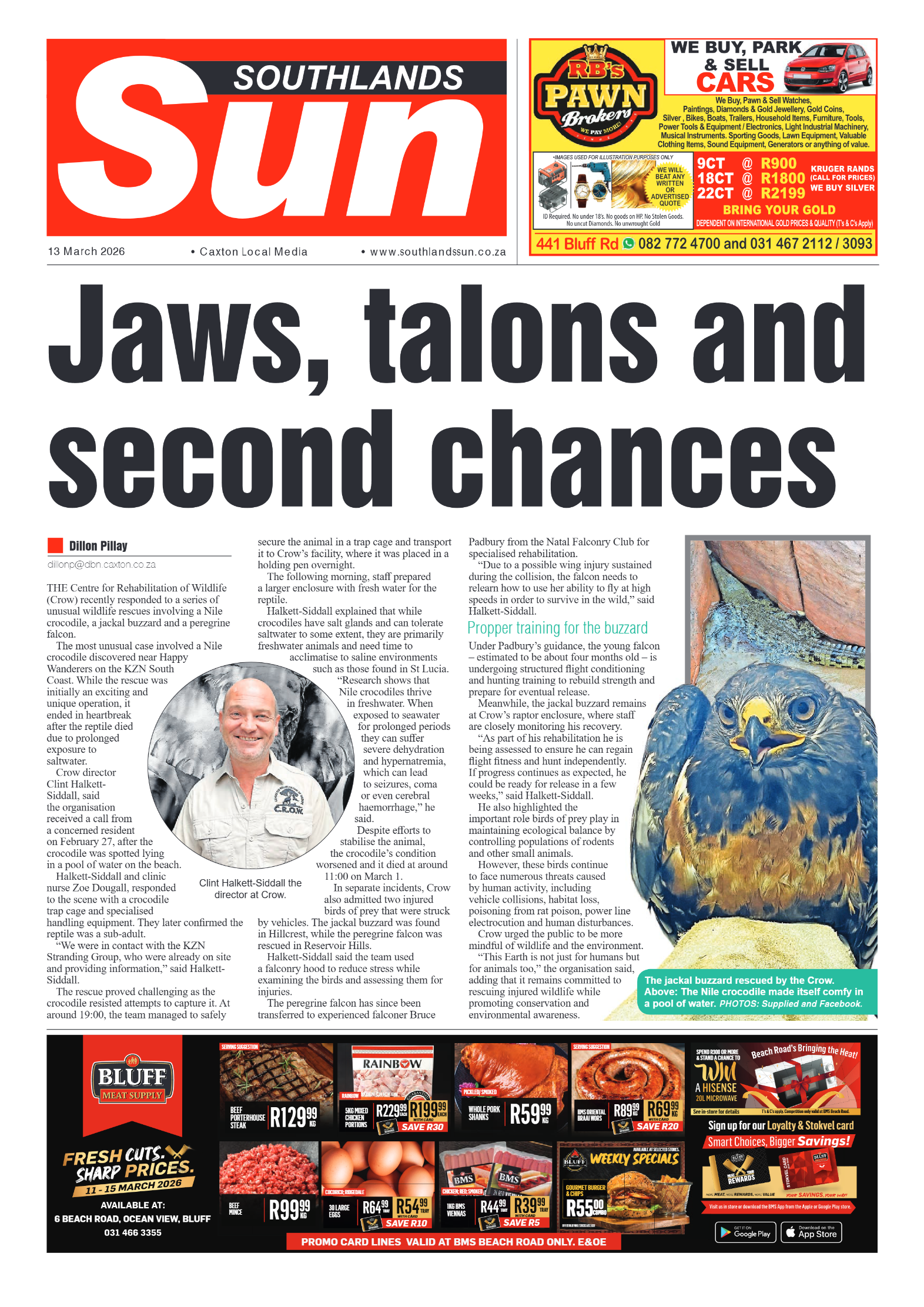 Southlands Sun 13 March 2026 page 1