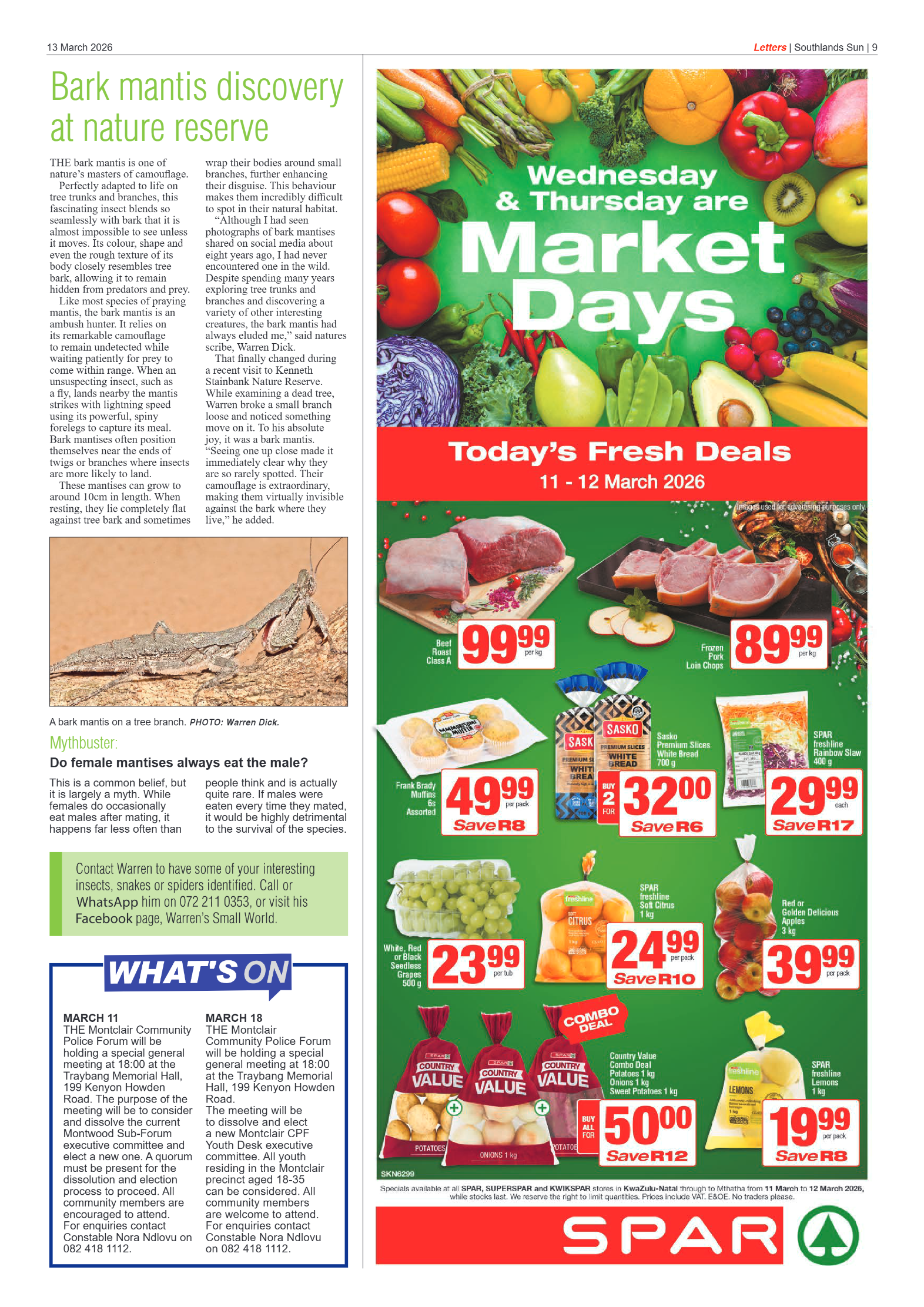 Southlands Sun 13 March 2026 page 9