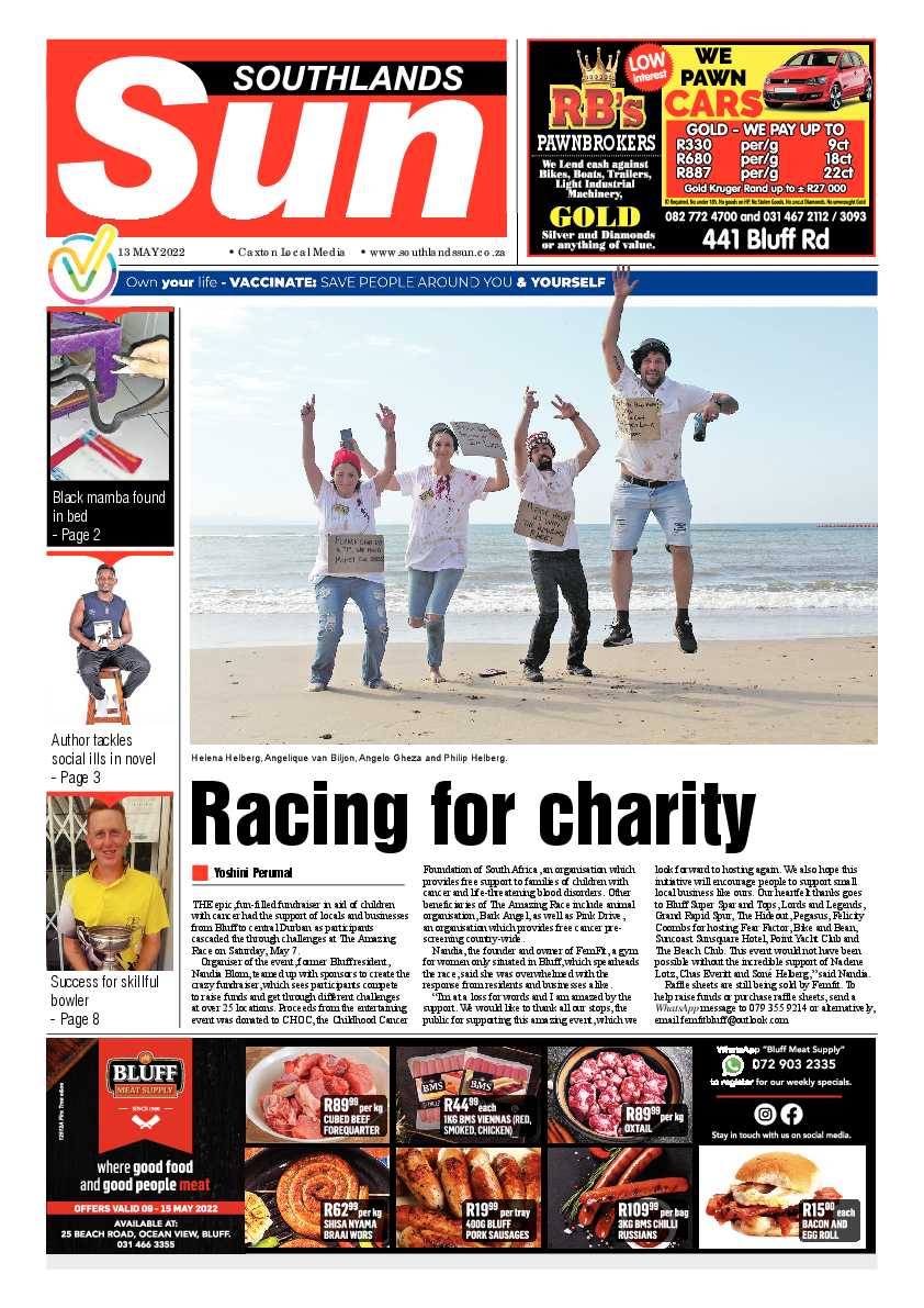 Southlands Sun 13 May 2022 page 1