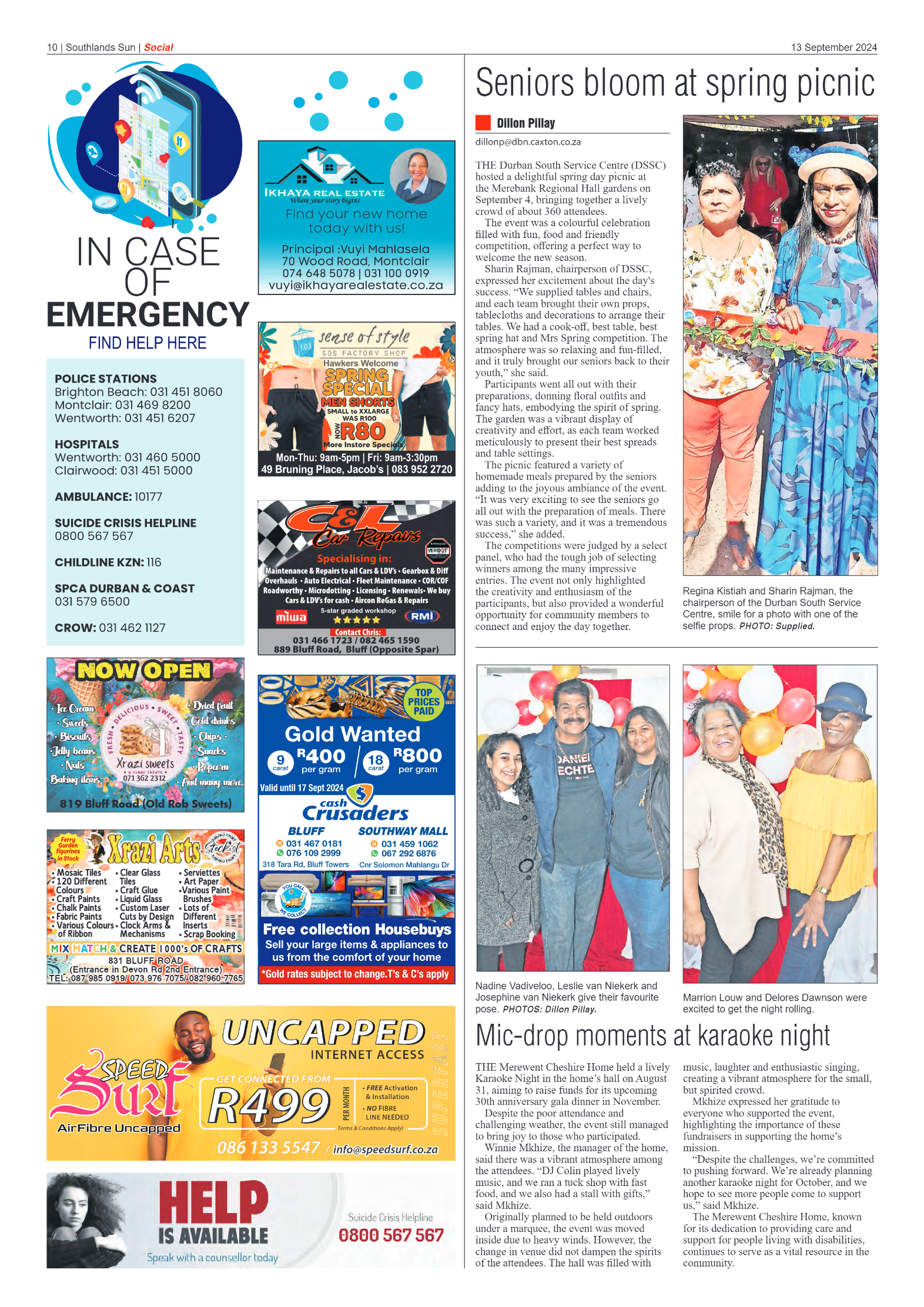 Southlands Sun 13 September 2024 page 10
