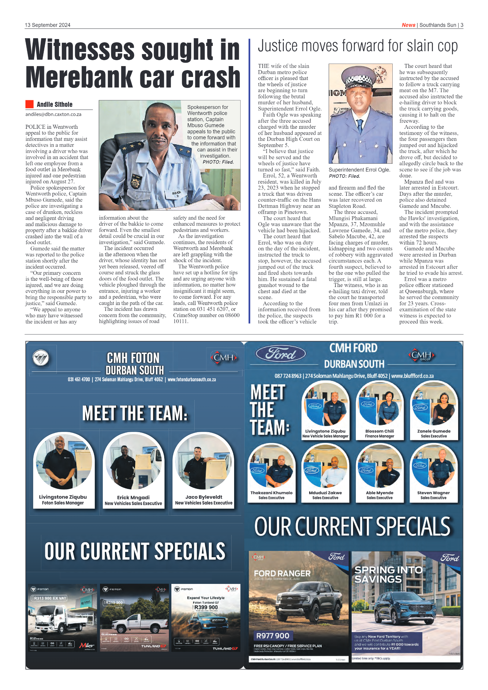 Southlands Sun 13 September 2024 page 3