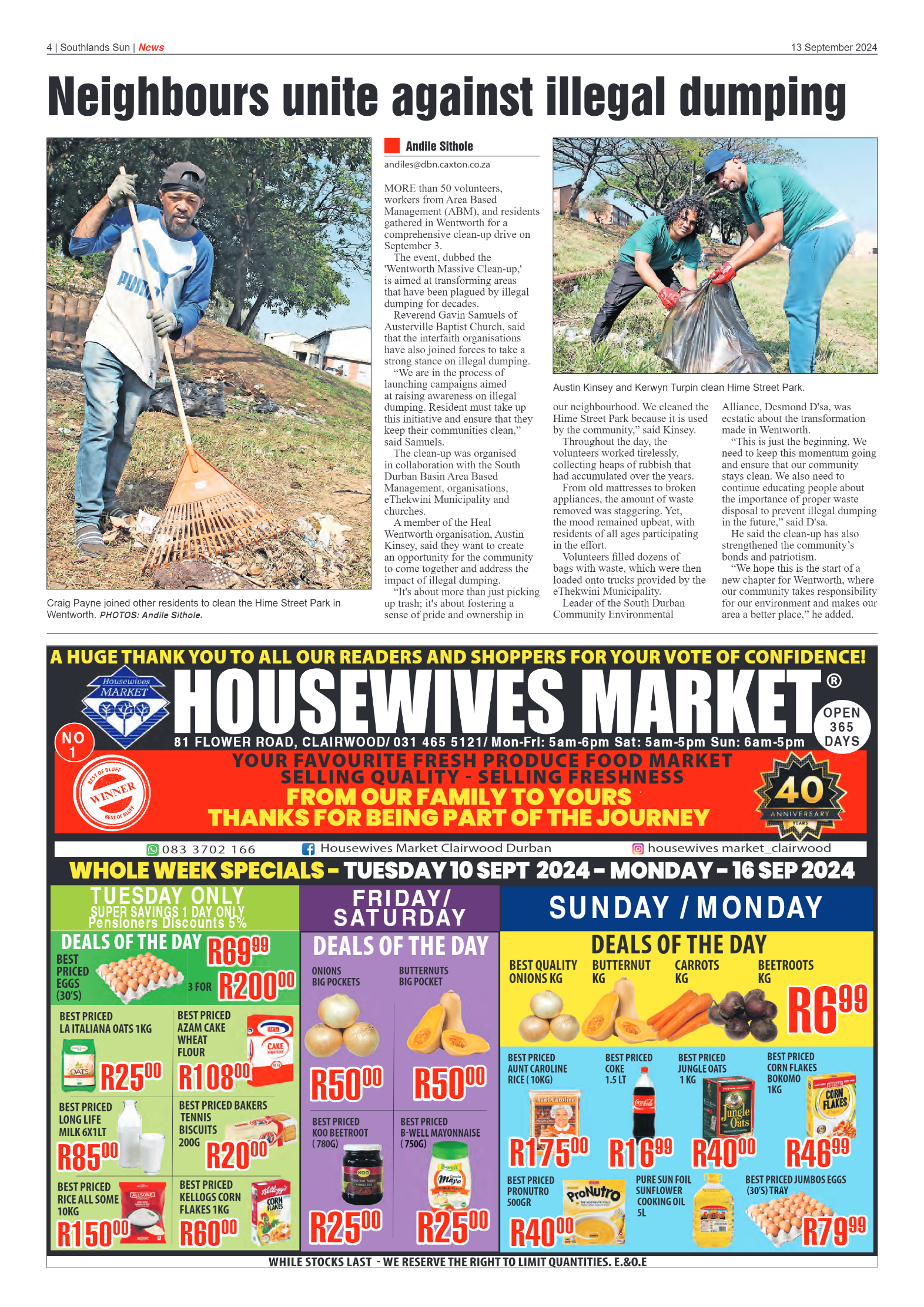 Southlands Sun 13 September 2024 page 4