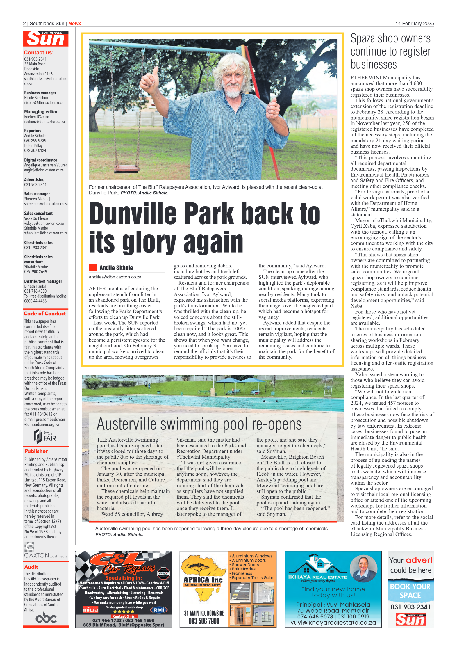 Southlands Sun 14 February 2025 page 2
