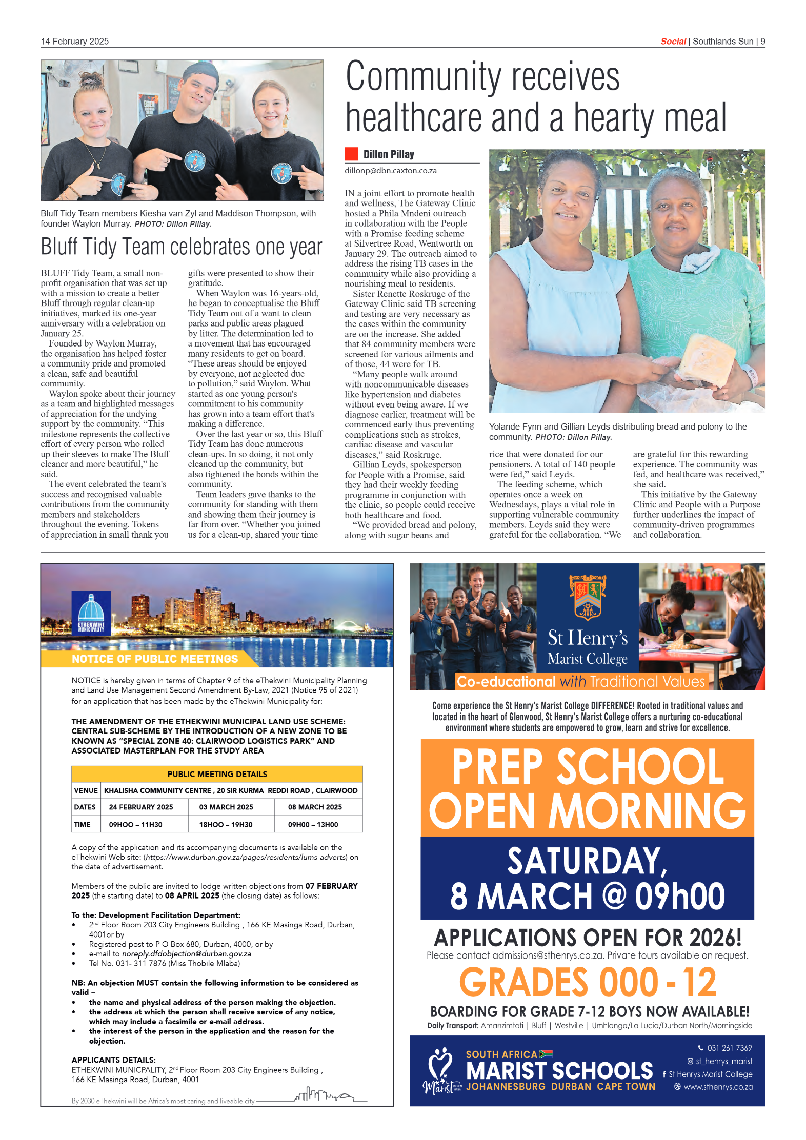 Southlands Sun 14 February 2025 page 9