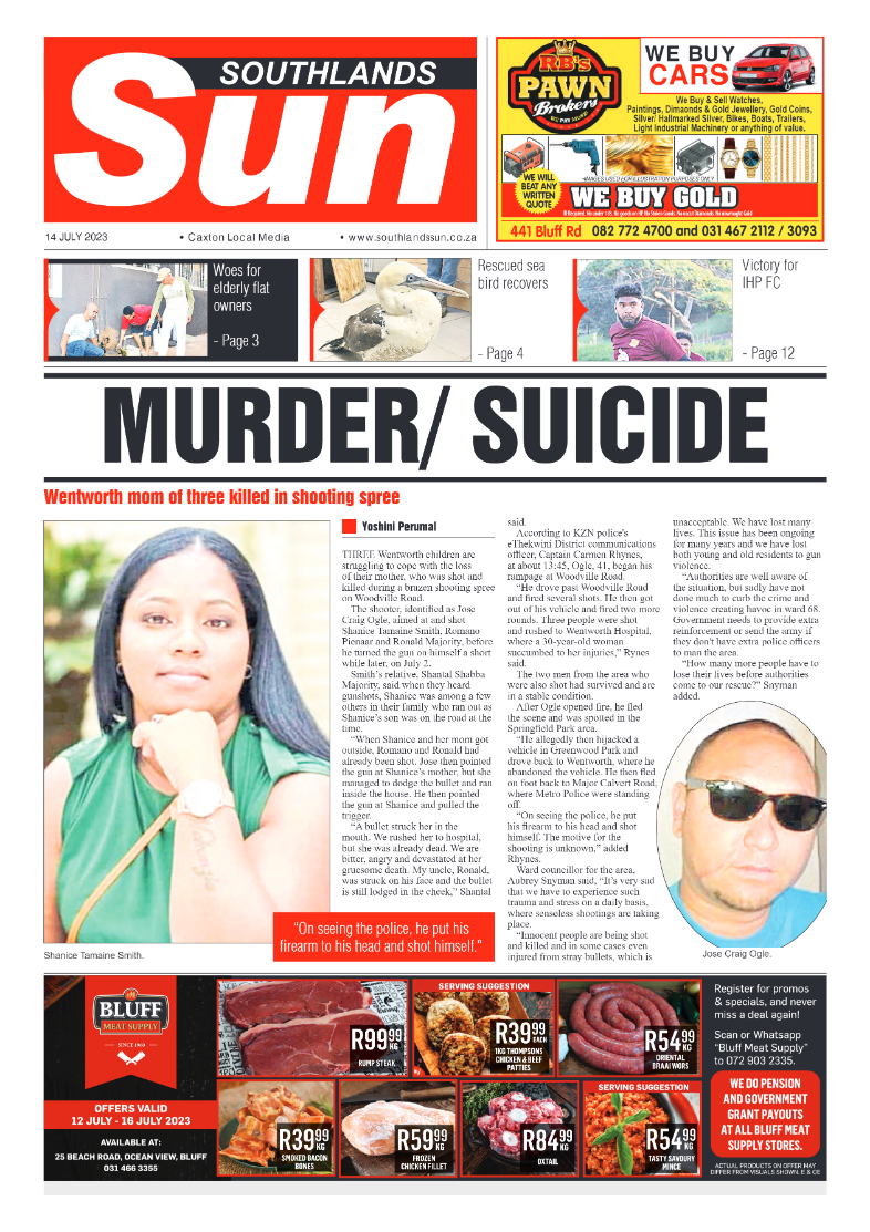 Southlands Sun 14 July 2023 page 1