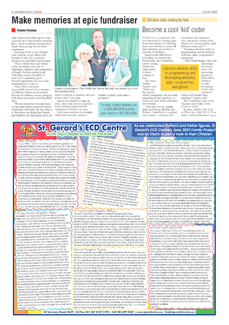 Southlands Sun 14 July 2023 page 8