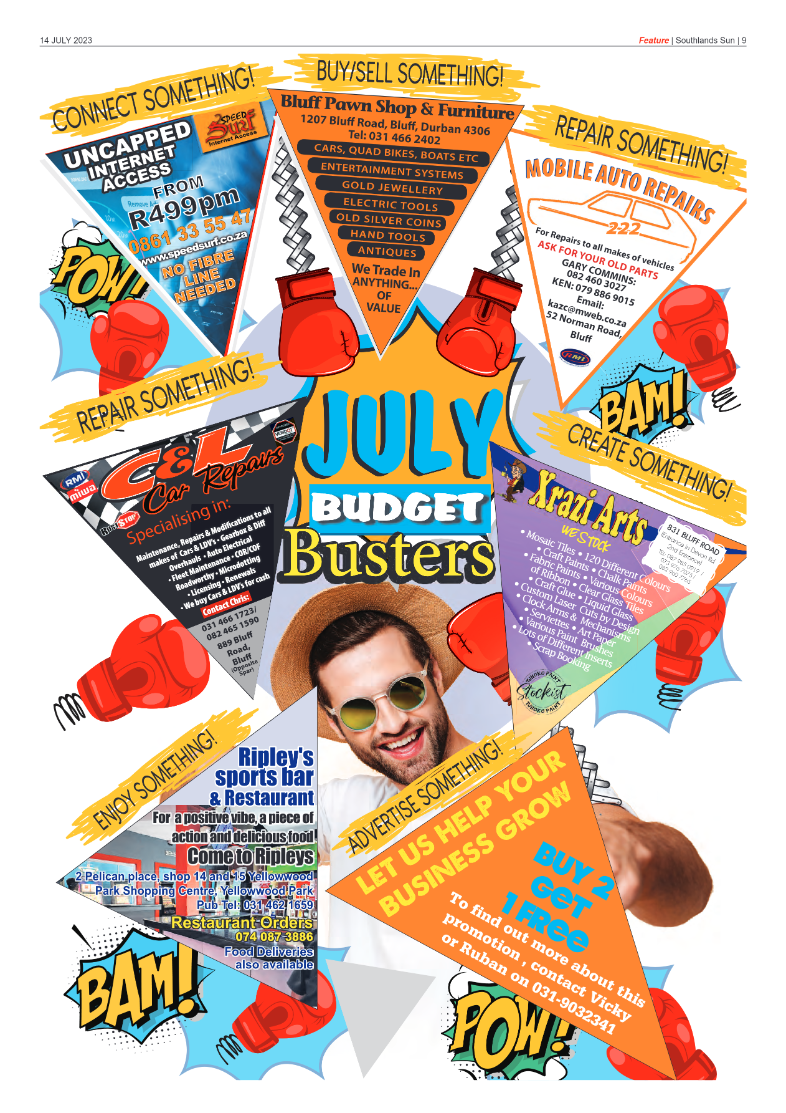 Southlands Sun 14 July 2023 page 9