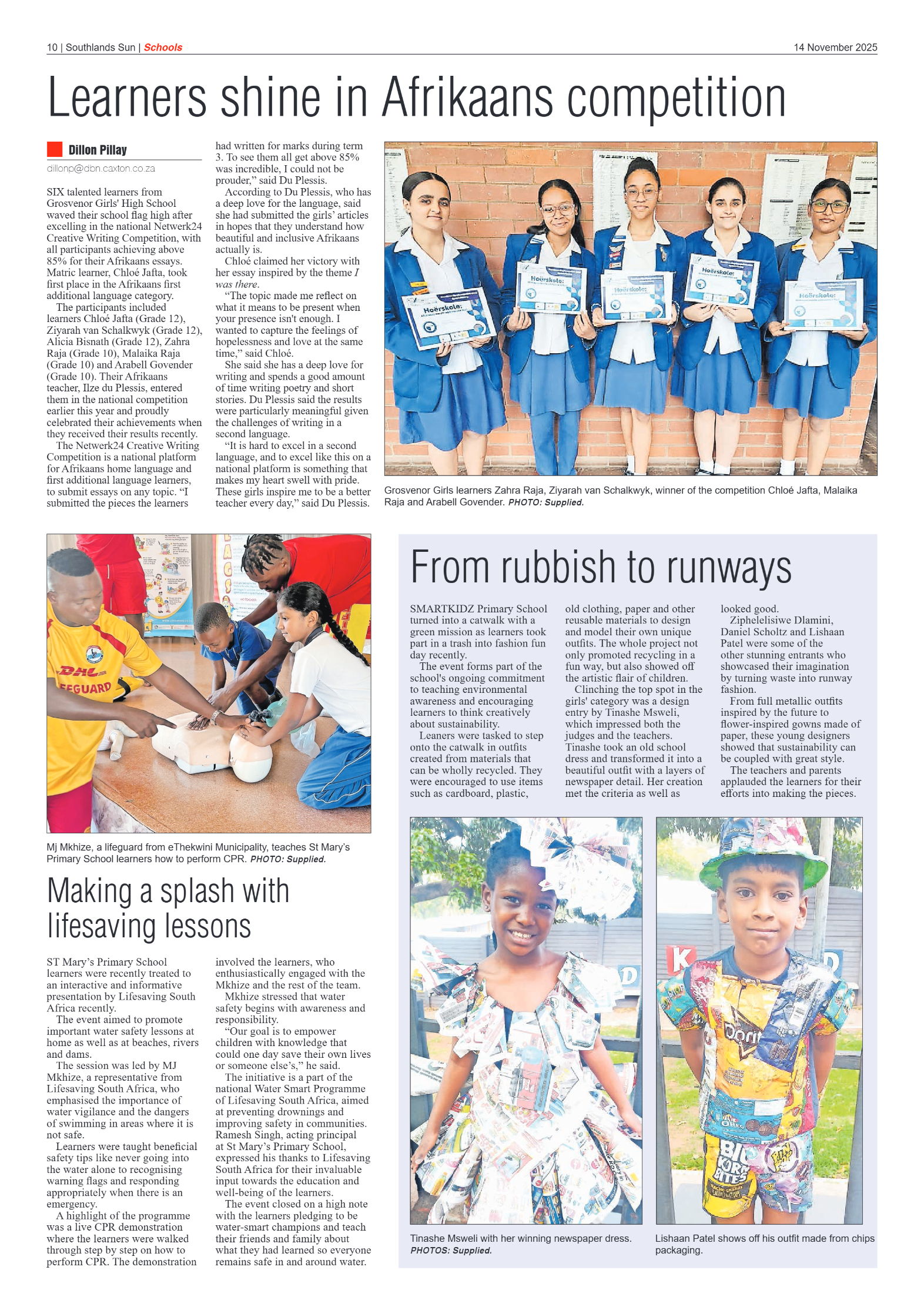 Southlands Sun 14 November 2025 page 10