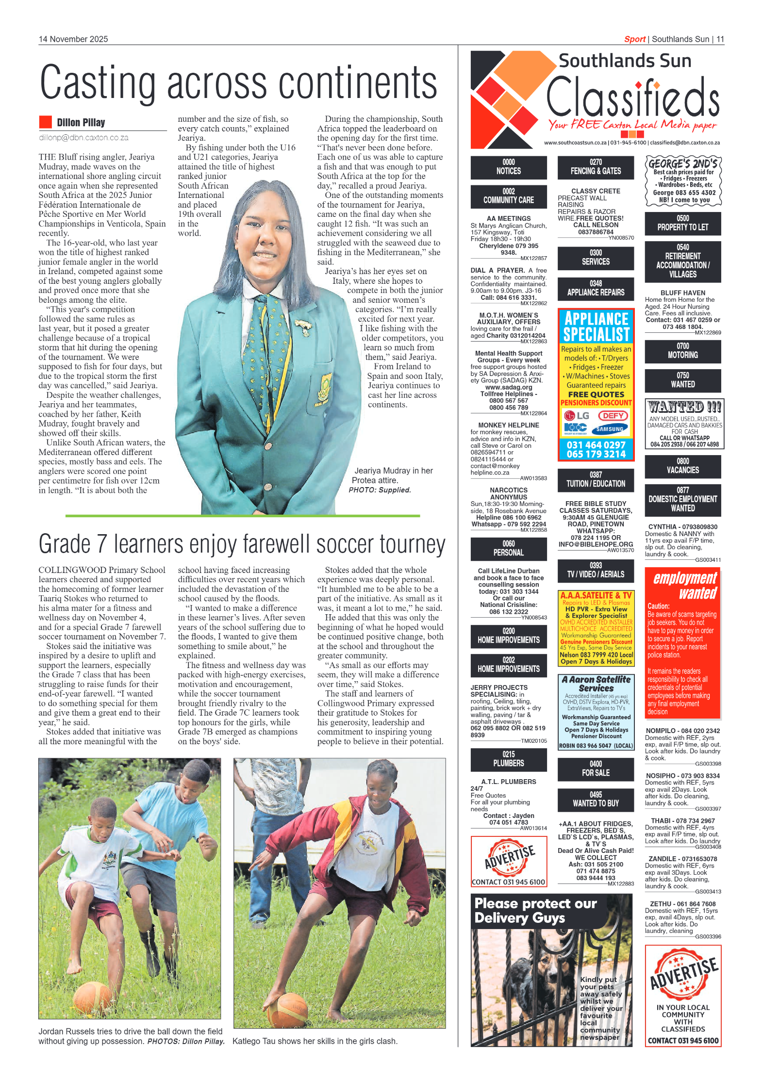Southlands Sun 14 November 2025 page 11