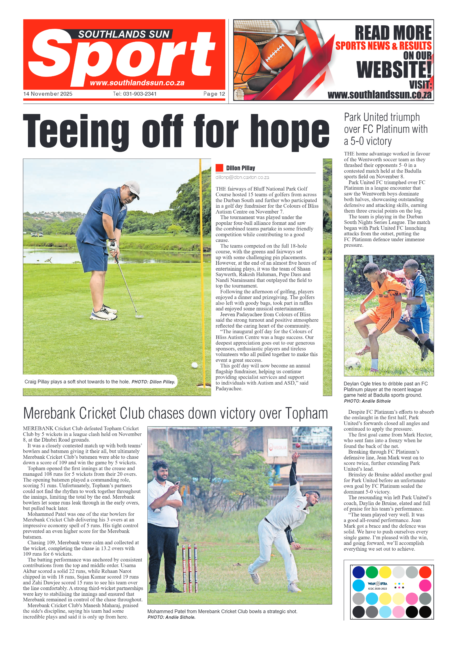 Southlands Sun 14 November 2025 page 12