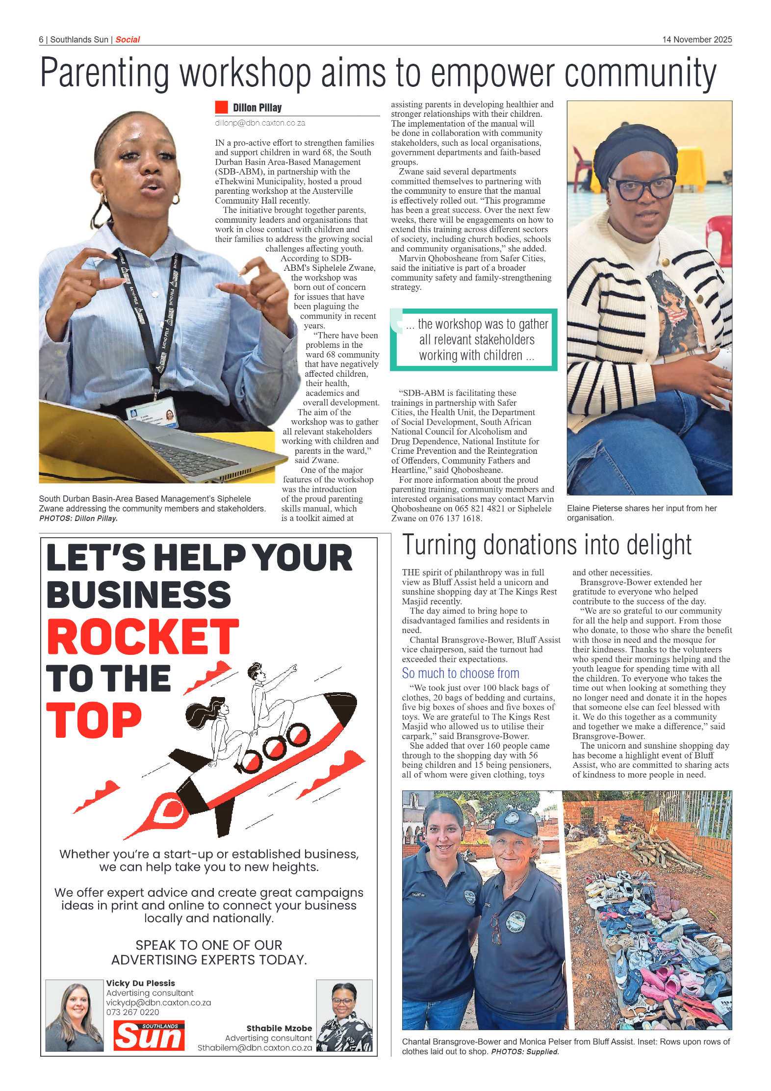 Southlands Sun 14 November 2025 page 6
