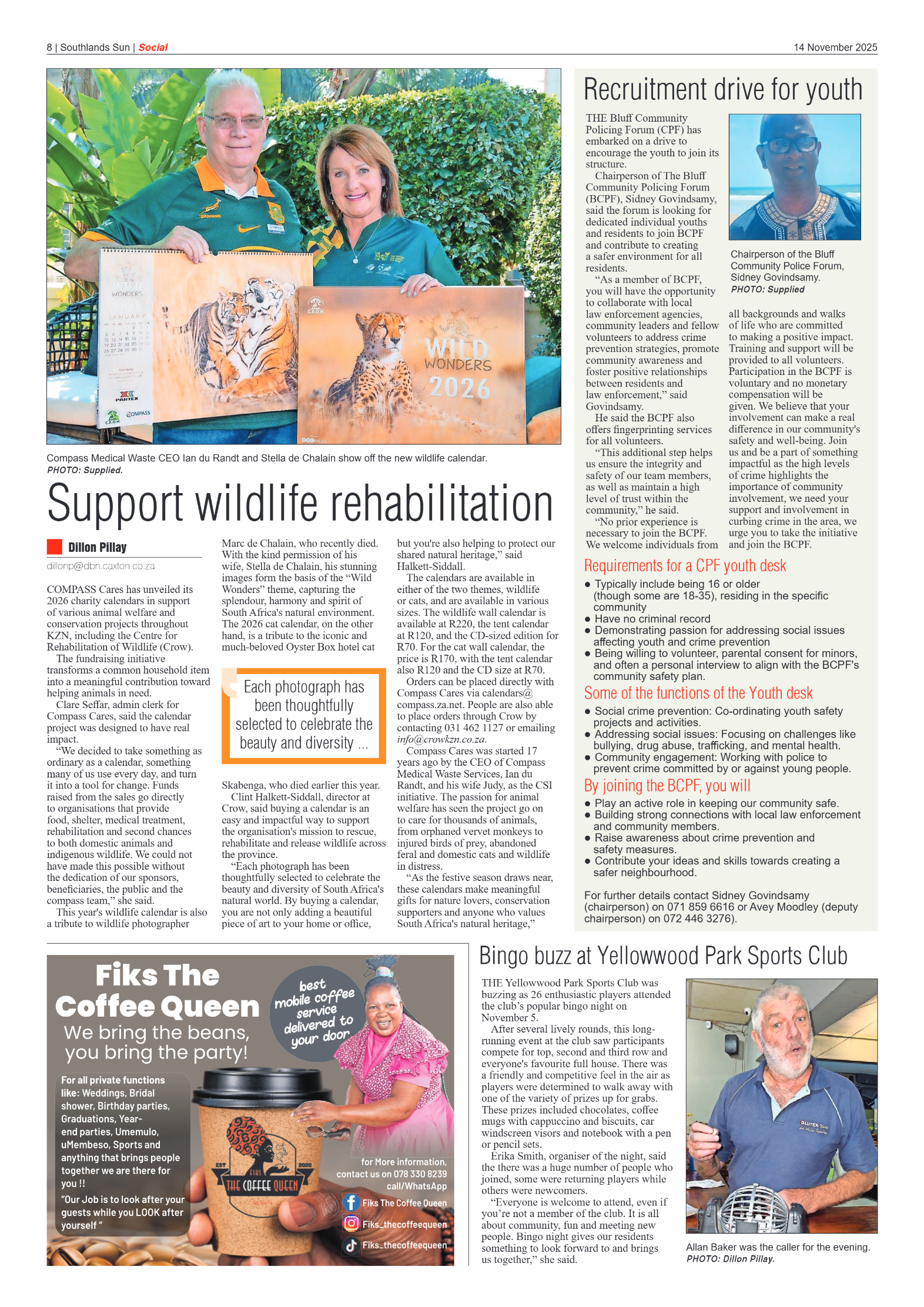 Southlands Sun 14 November 2025 page 8